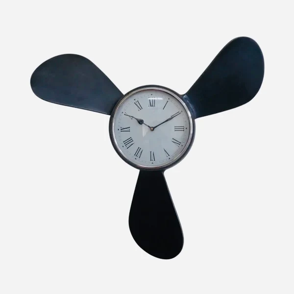 Design antraciet wandklok Ø65cm