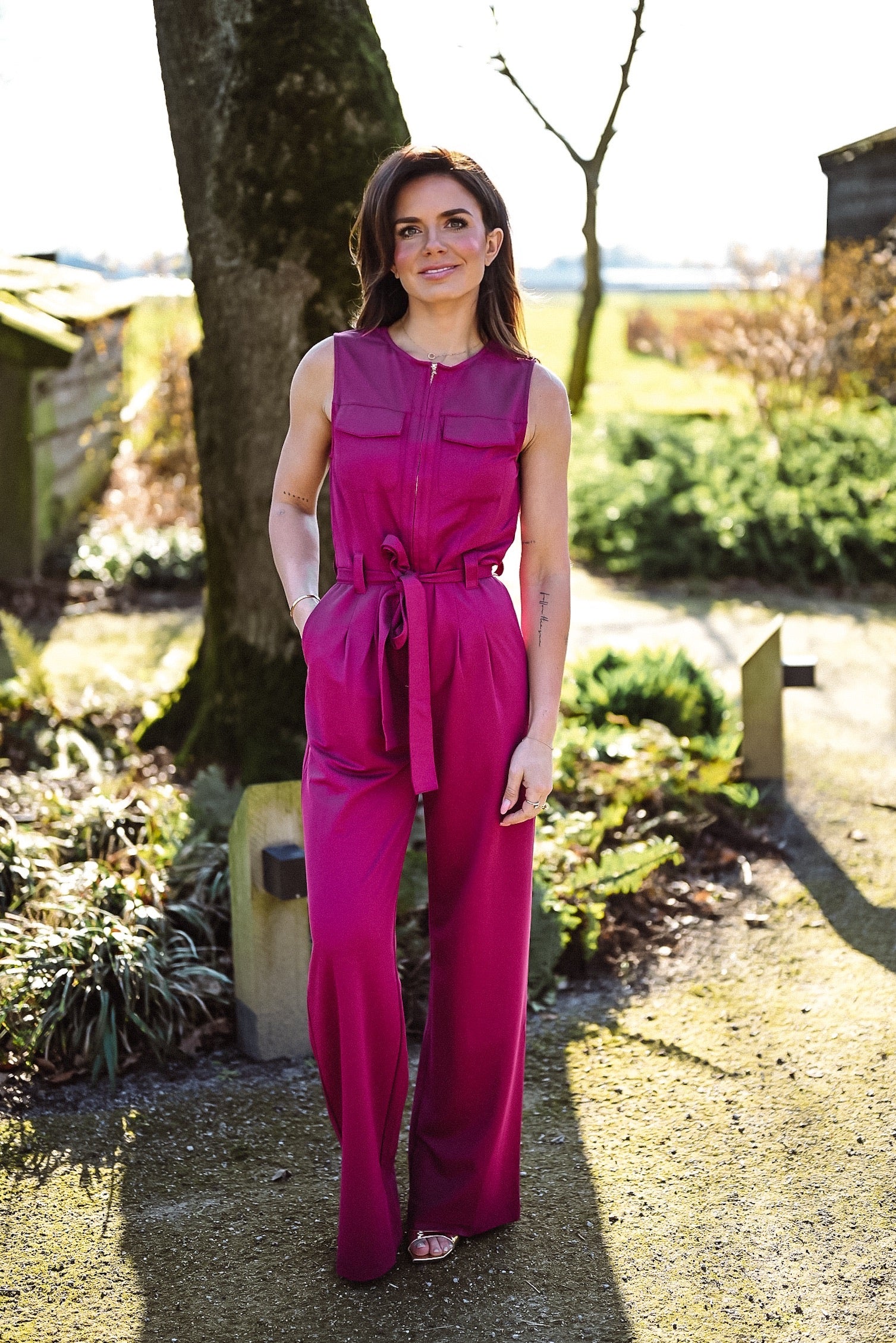 FLYGON JUMPSUIT RUBY RED