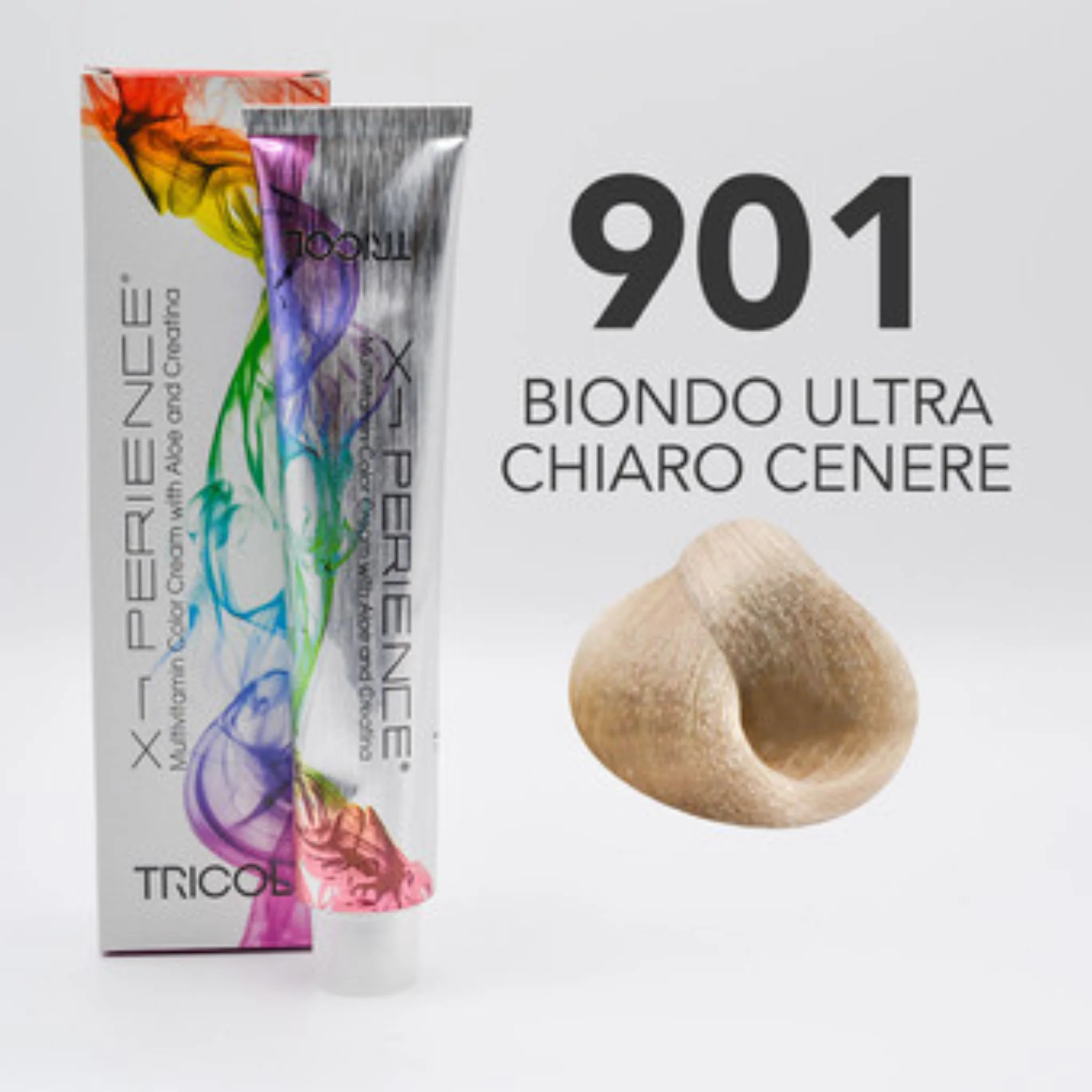 Tricol Xperience – Permanente Haarverf – 901 BLOND CENDRÉ ULTRA CLAIR – 100 ml