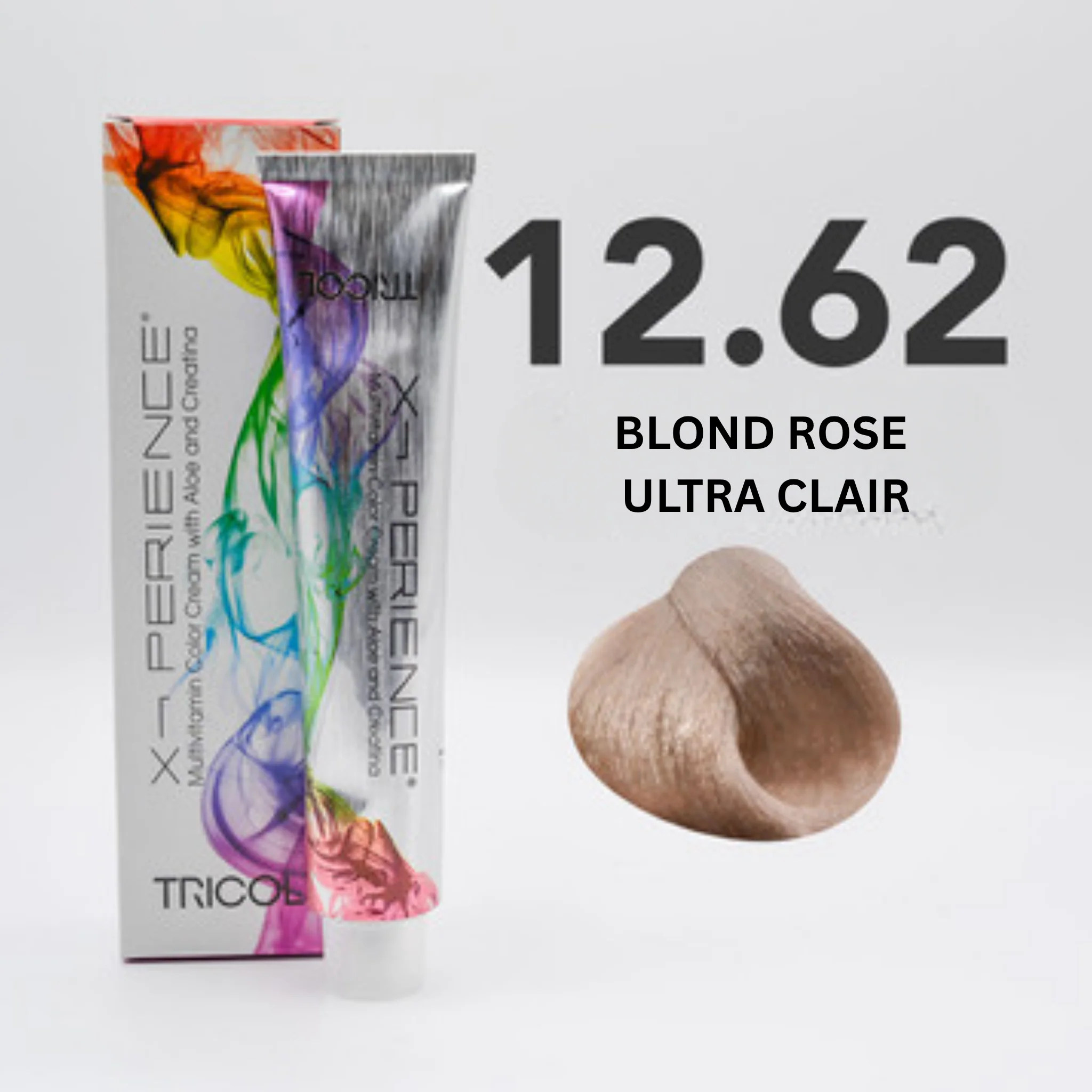 Tricol Xperience – Permanente Haarverf – 12.62 – Ultra Licht Roze Blond – 100 ml