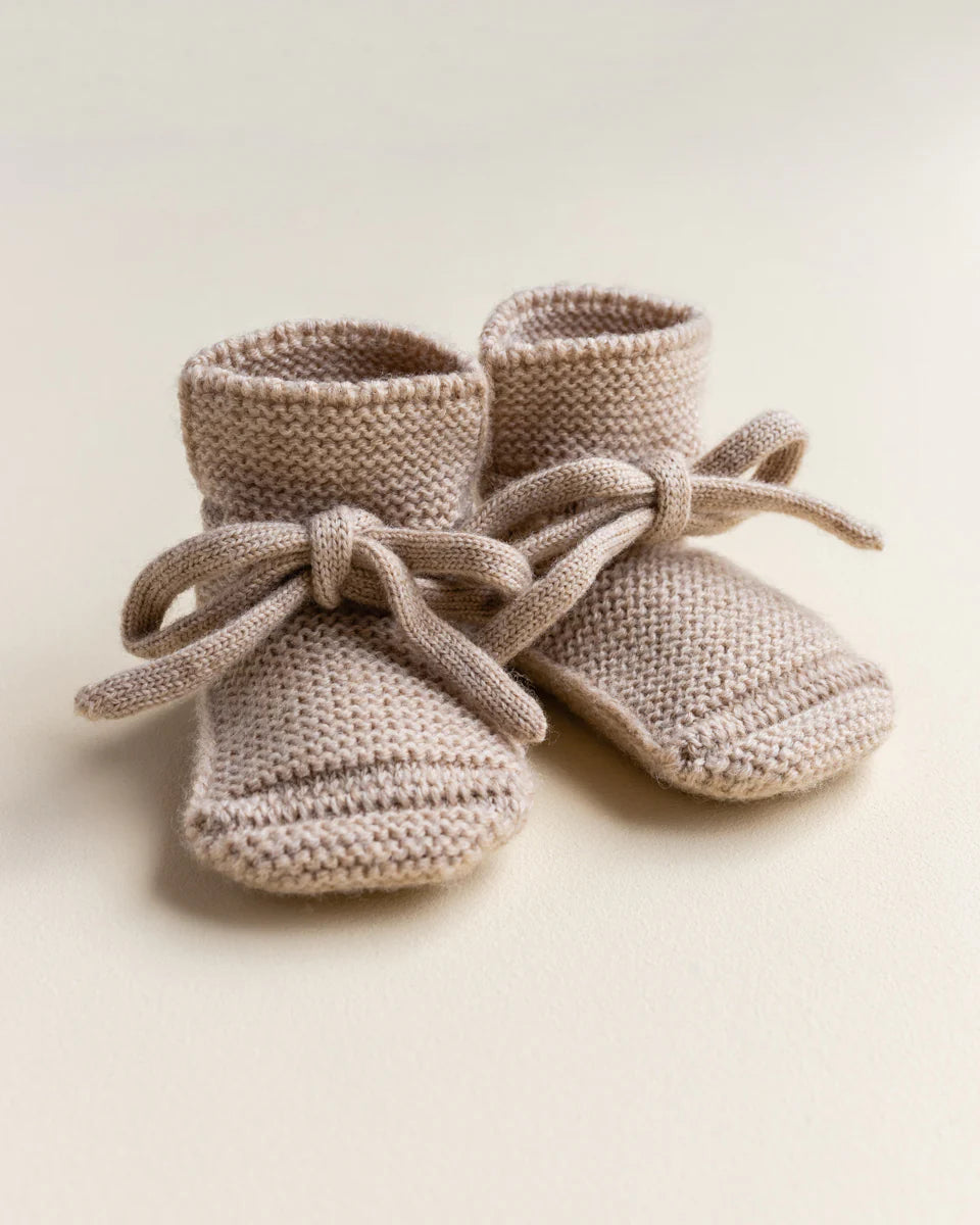 Booties – Baby Slofjes – Merinowol – HVID