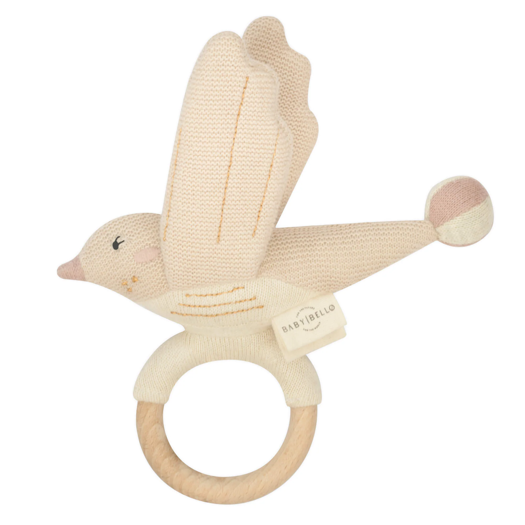 Baby Rammelaar – Sandy de mus – Biologisch katoen – Baby Bello