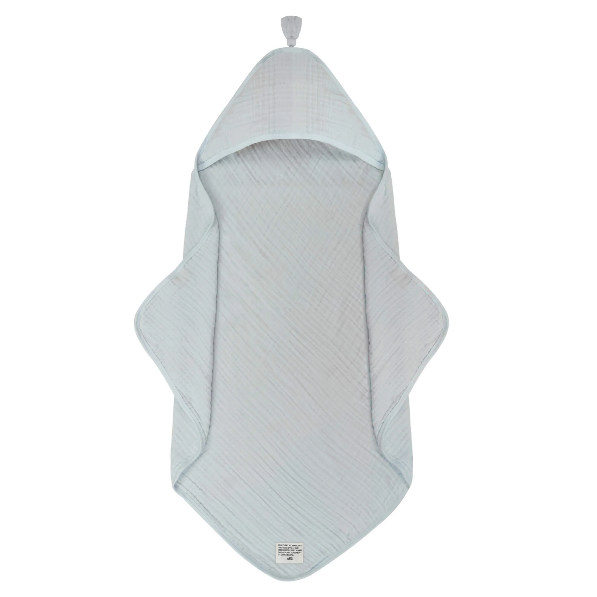 Badcape Baby – Omslagdoek – Cashmere Blue – Lichtblauw – Biologisch katoen – Baby Bello