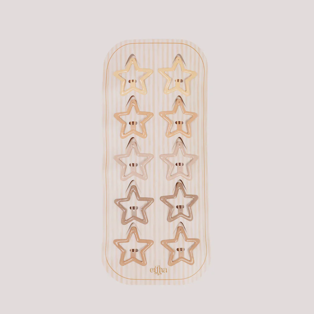 Glitter Haarknipjes Set – Sterretjes – 10 Stuks – Mrs Ertha