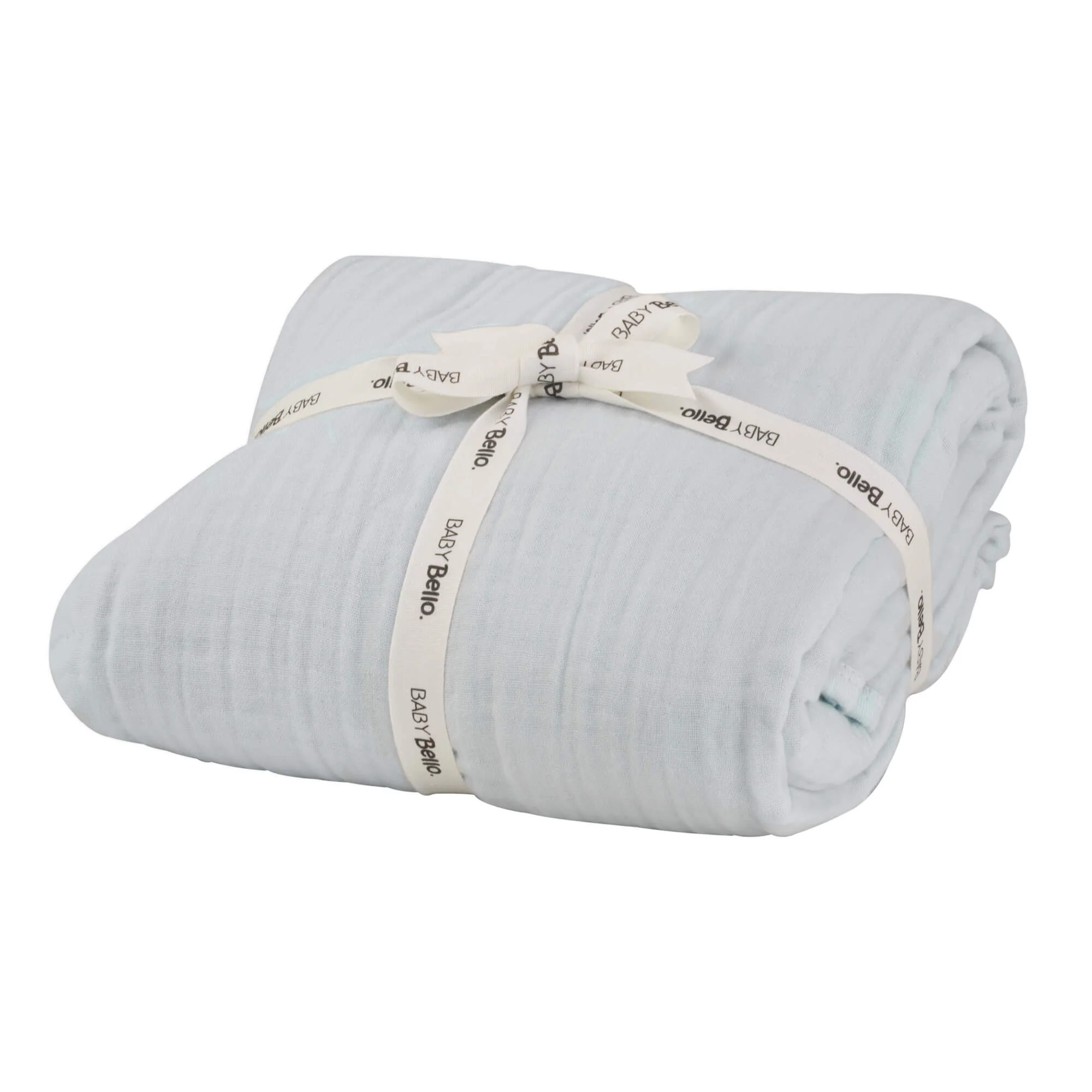 Wieg/ledikant deken – Cashmere Blue – Biologisch katoen – Baby Bello