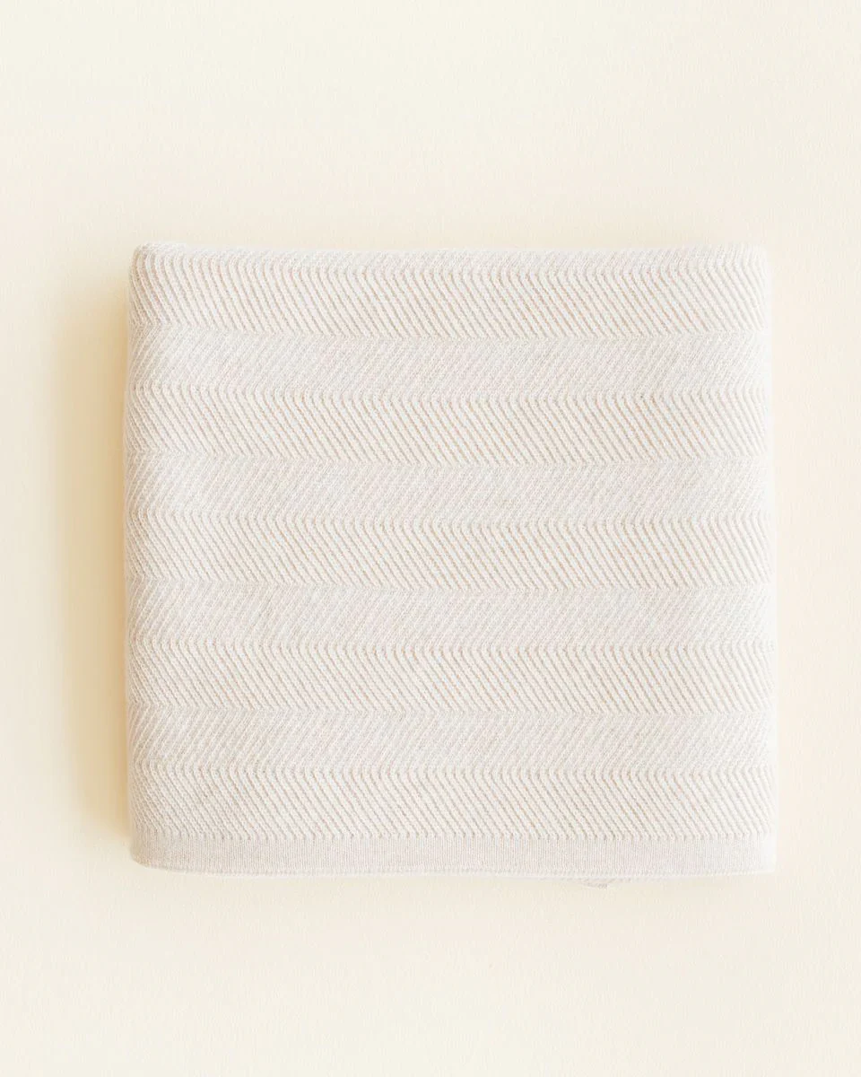 Deken Freddie – 70 x 100 cm – 100% extra fine Italiaanse merino wol – Hvid