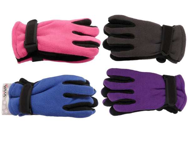 Grijze handschoenen Fleece