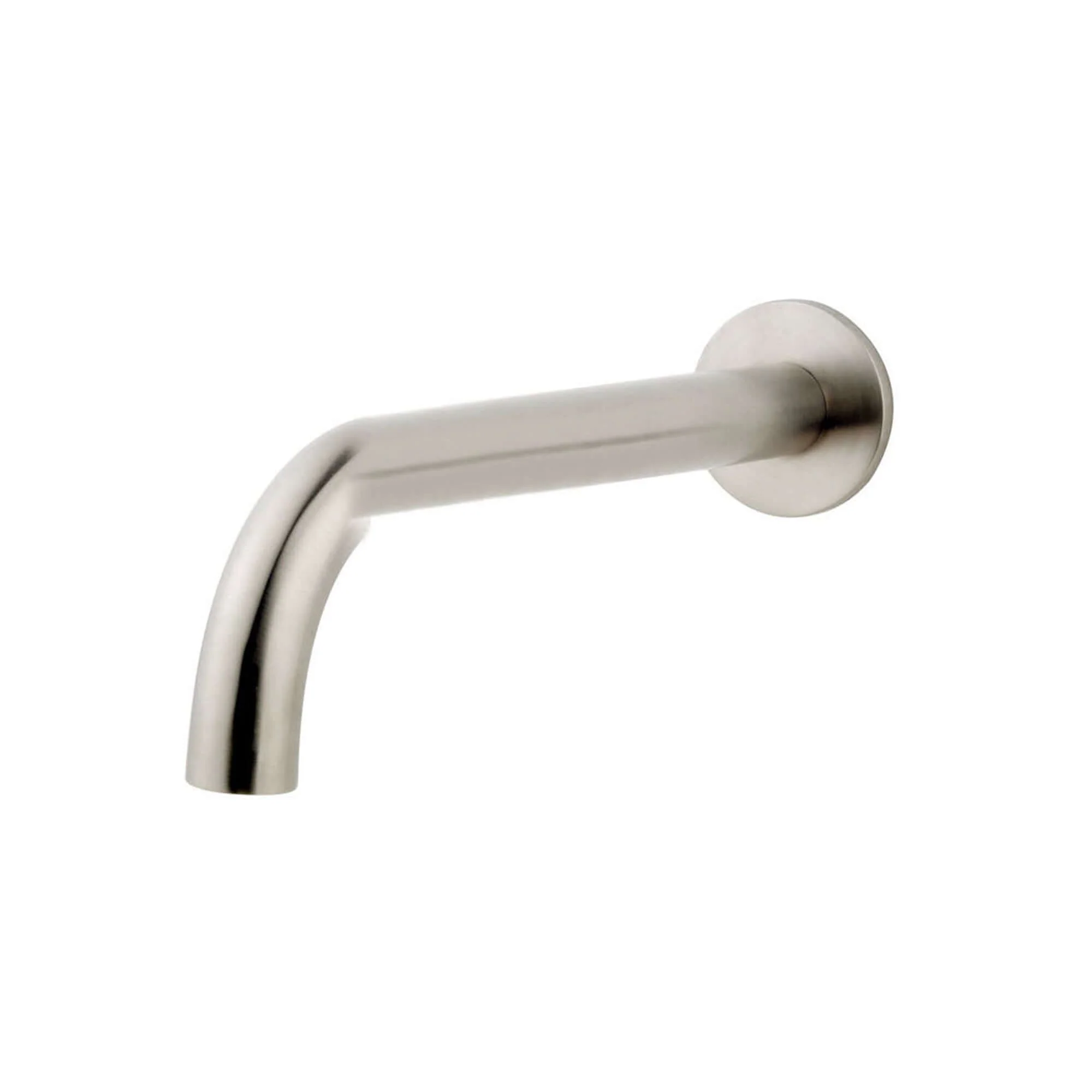 Caral baduitloop rond 25 cm 1/2” geborsteld staal PVD
