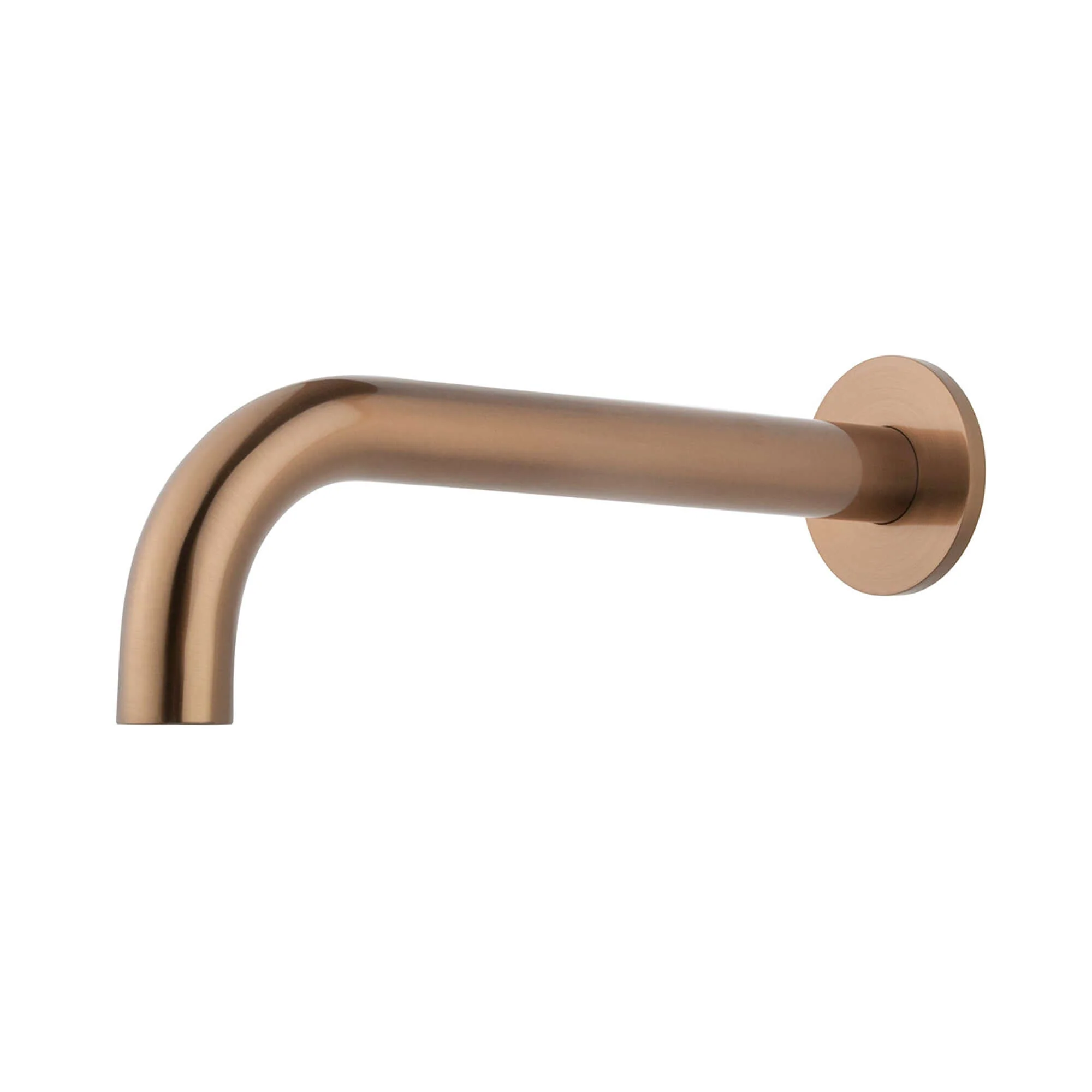 Caral baduitloop rond 25 cm 1/2” geborsteld brons koper PVD