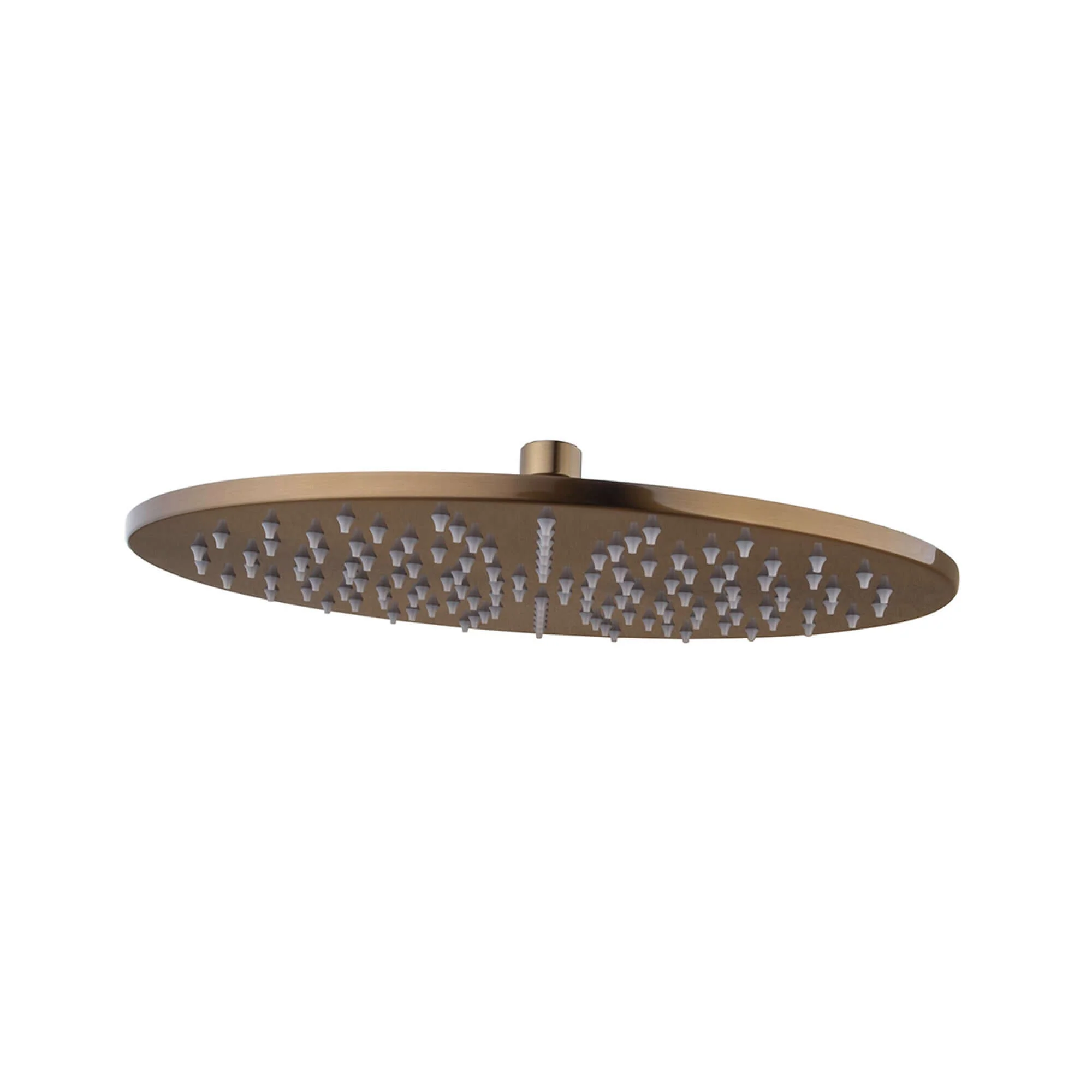 Caral ronde hoofddouche Wiesbaden 30 x 0,8 cm in geborsteld bronskoper