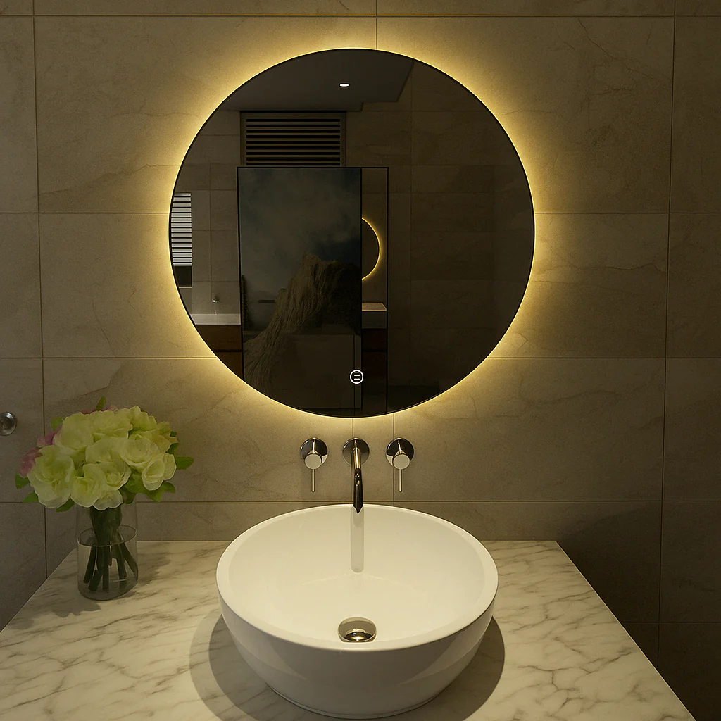 Giro Ronde Spiegel Wiesbaden met LED Verlichting in 100 Cm