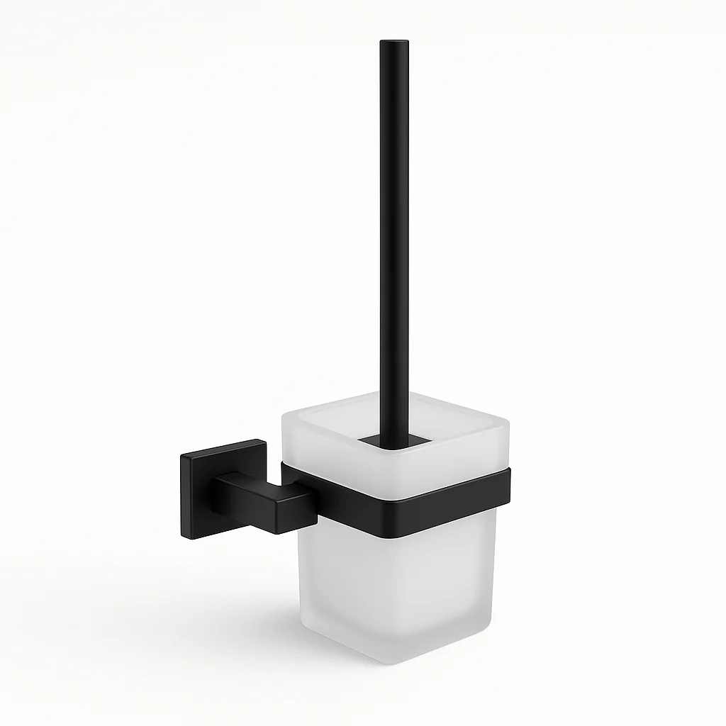 Wc borstel met Wandhouder Polar Type 2 – Zwart