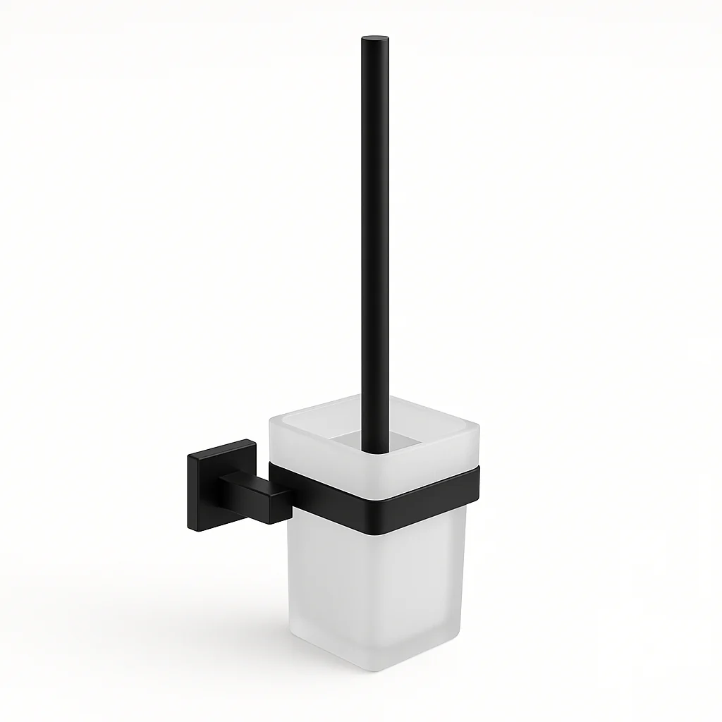 Wc borstel met Wandhouder Polar Type 1 – Zwart