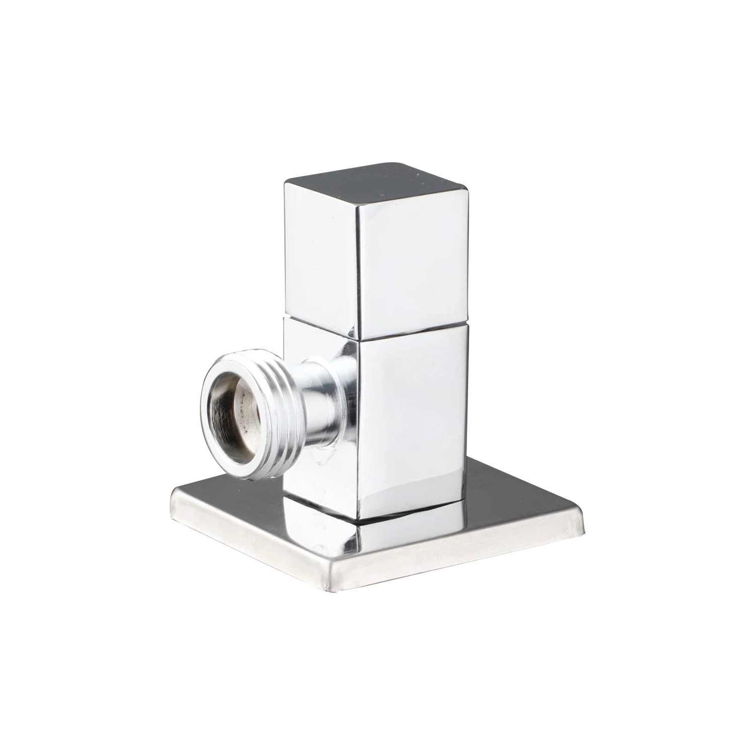 Chroom hoekstopkraan vierkant 1/2″