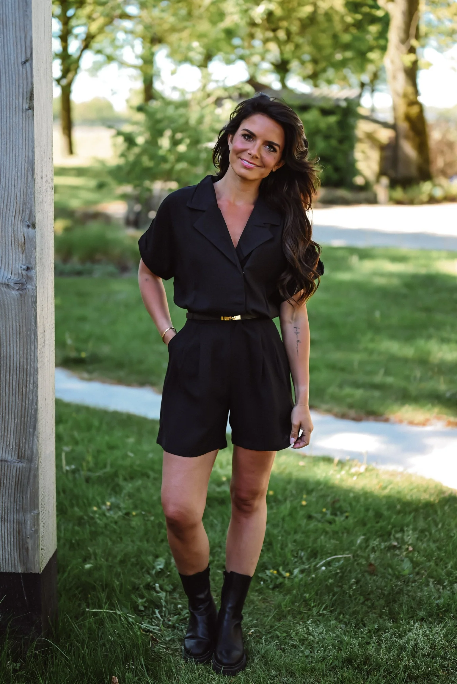 IRMA PLAYSUIT BLACK