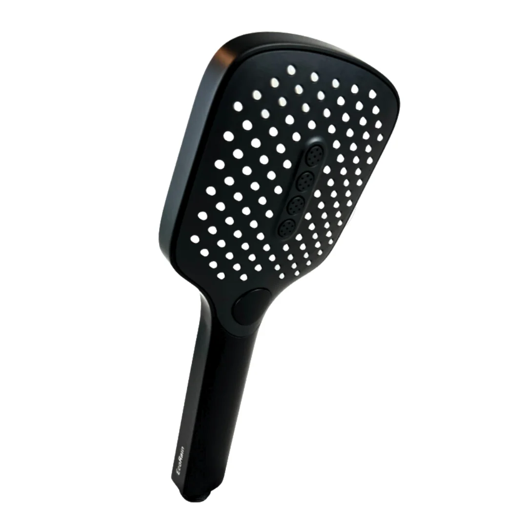 Waterbesparende Douchekop Mark Vierkant 12 cm – Zwart