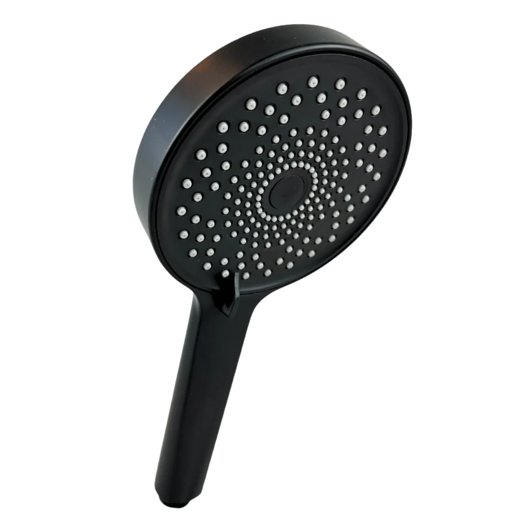 Waterbesparende Douchekop Jet 12 cm – Zwart