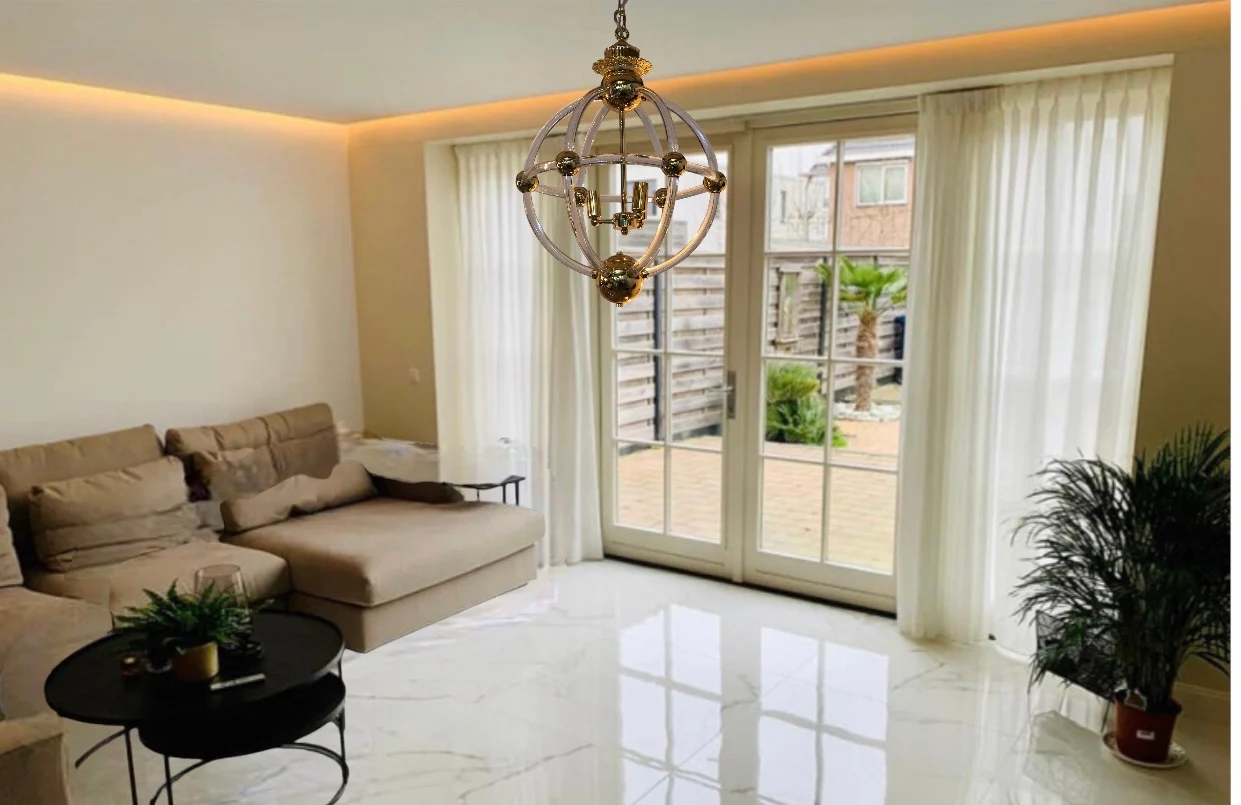 Design hanglamp Brussel zilver