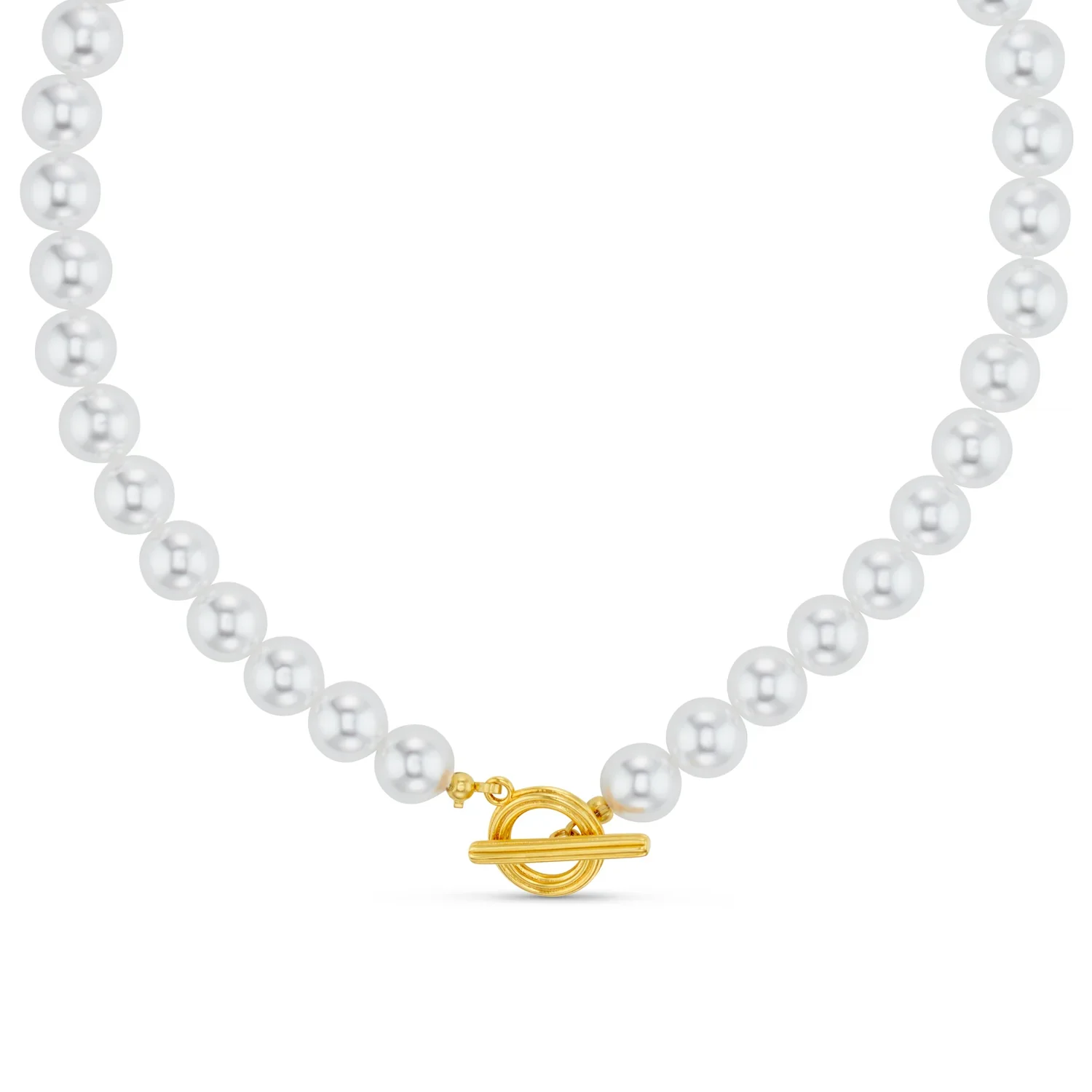 STATEMENT PEARL T-BAR NECKLACE