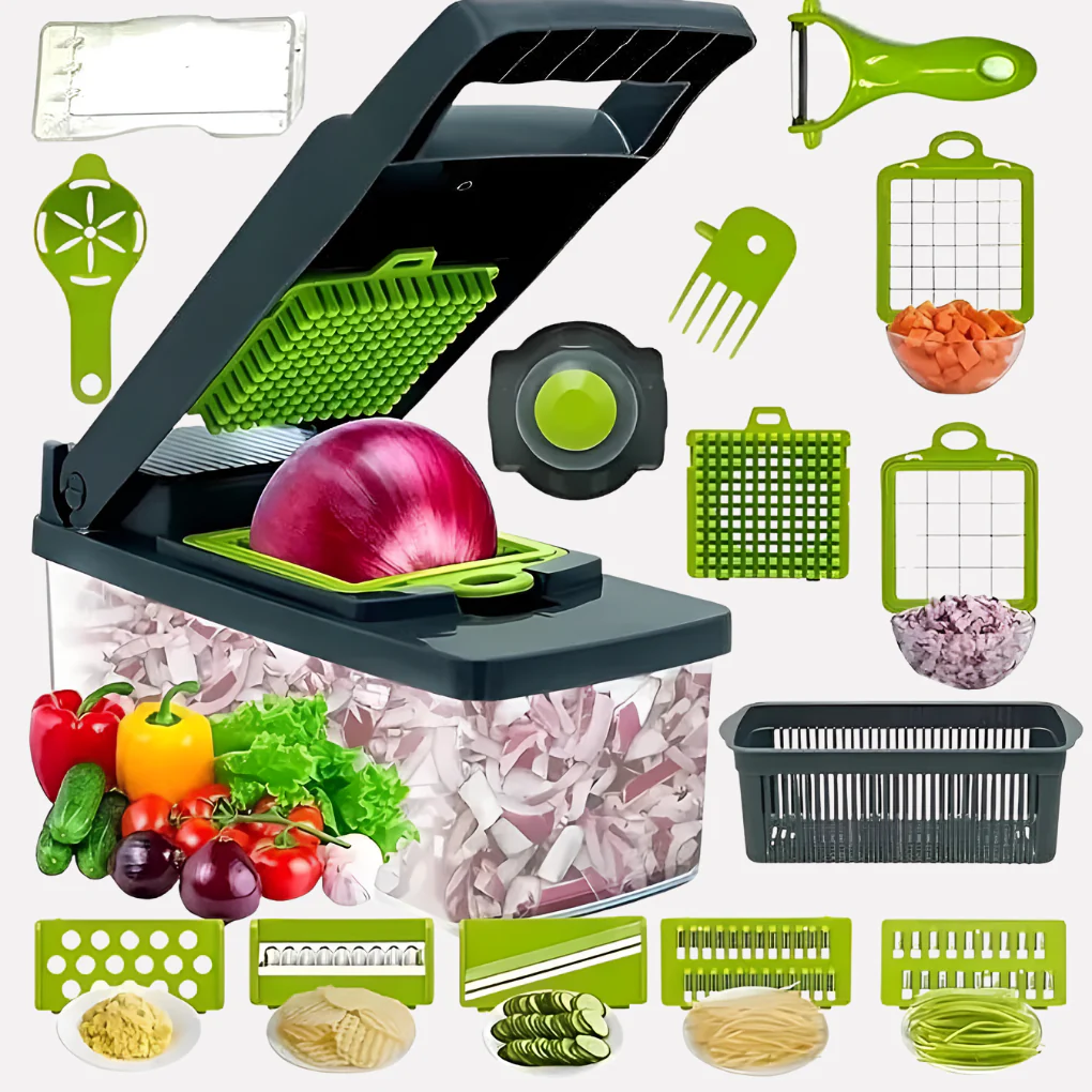 4-in-1 Groentensnijder en Spiralizer
