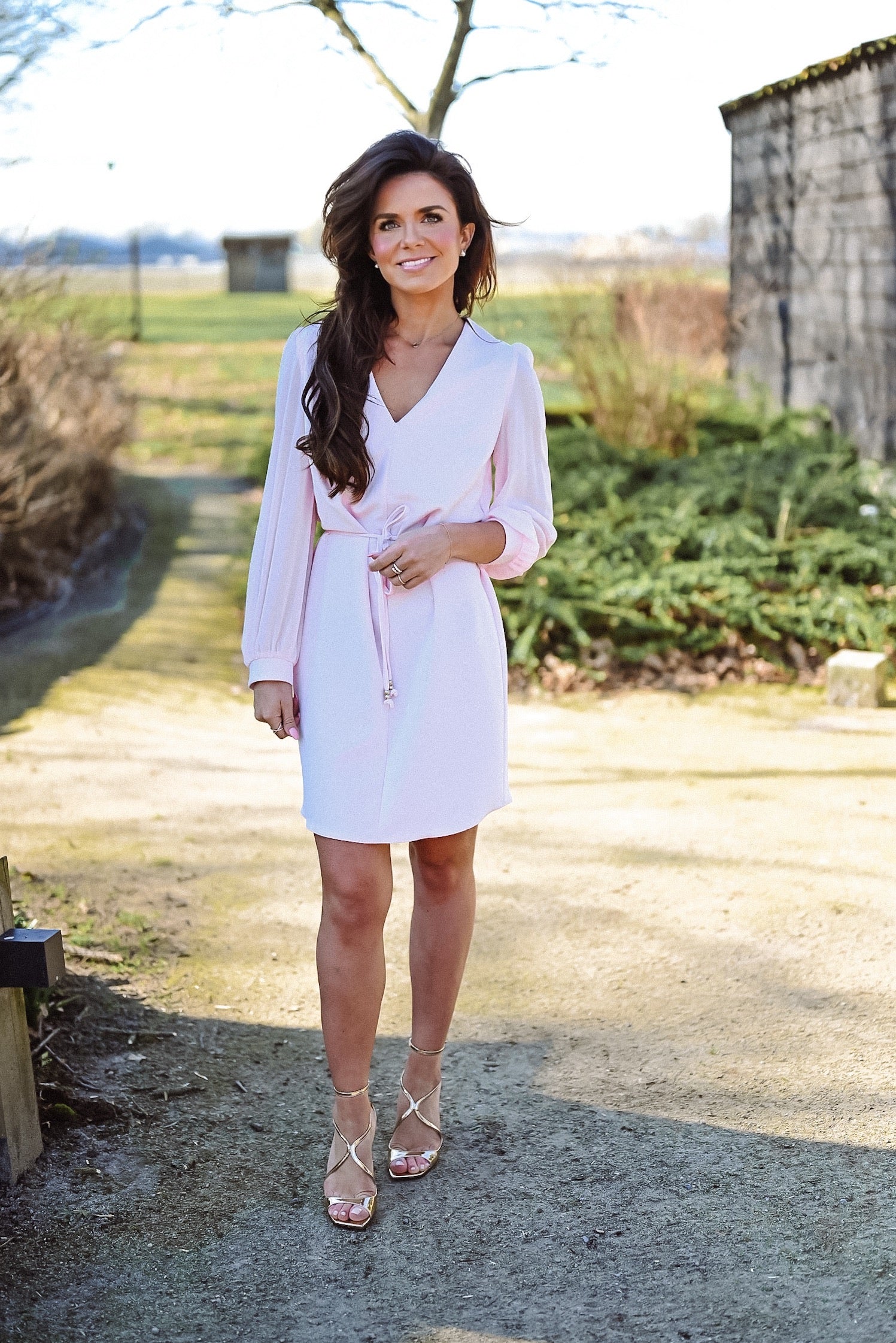 ANIQUE JURK LIGHT PINK
