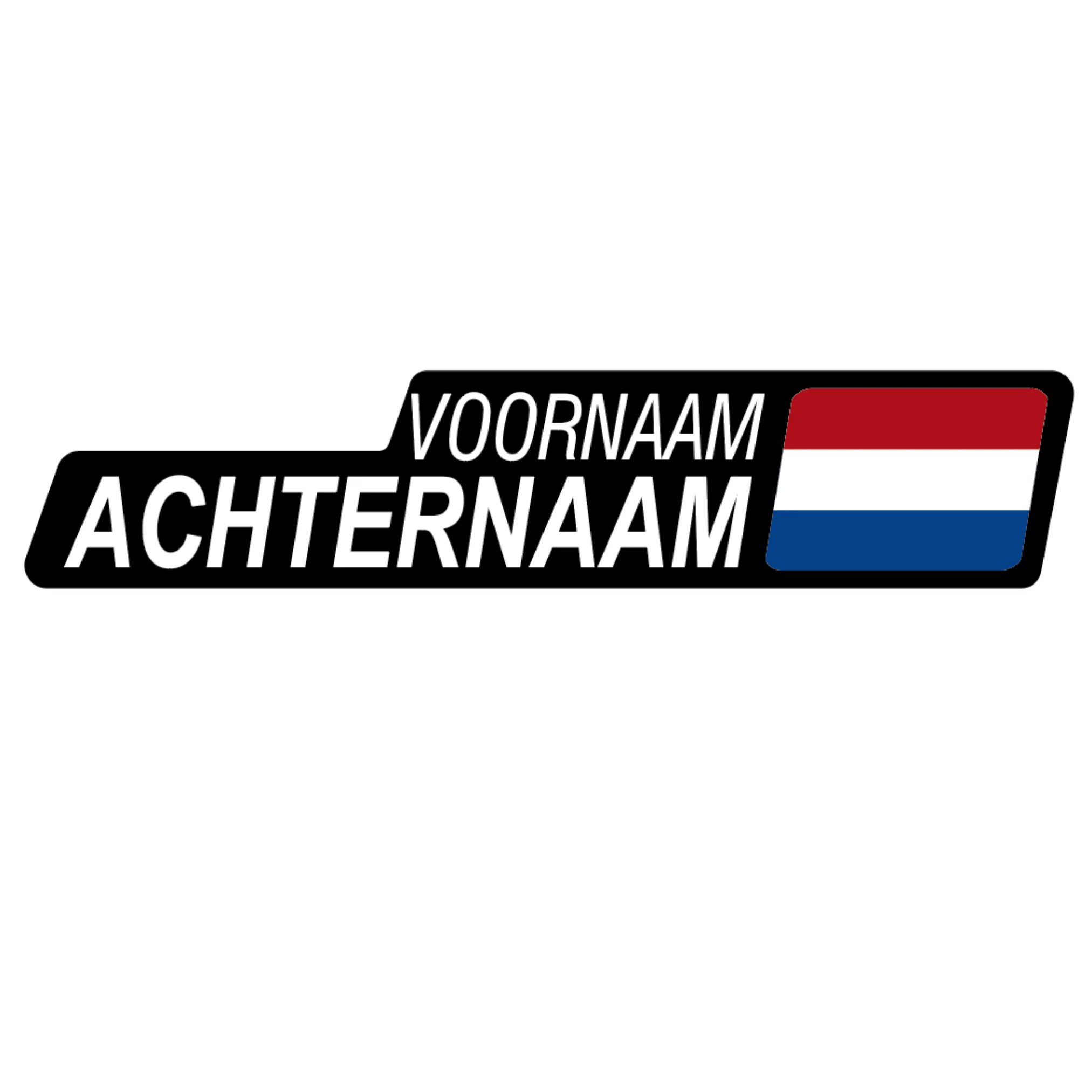 Fiets sticker Mont Ventoux (set van 2) | Personaliseer naam en vlag