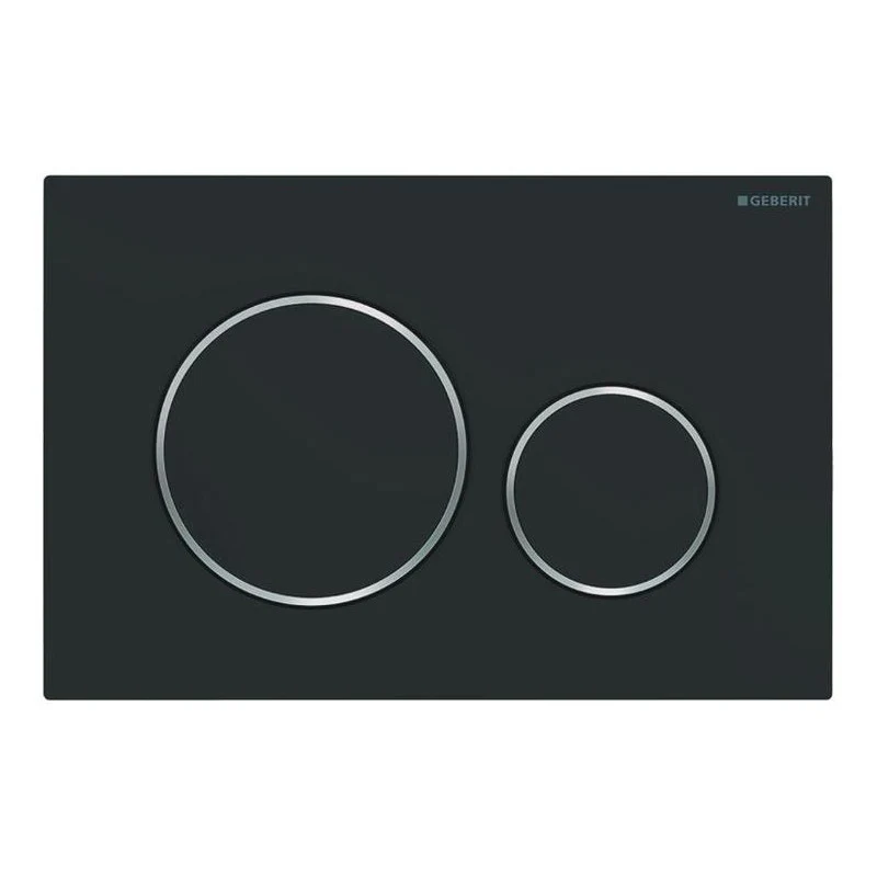 Geberit bedieningsplaat Sigma-20 Type: 115.882.141 Mat-Zwart / chroom