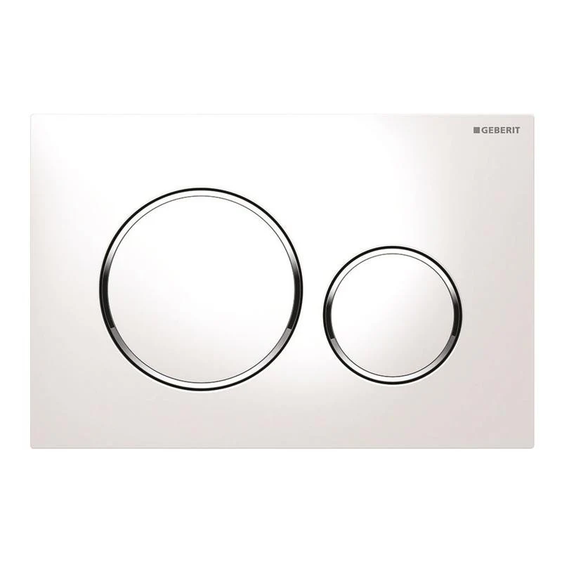 Geberit bedieningsplaat Sigma-20 Type: 115.882.JT.1 Mat-Wit / chroom