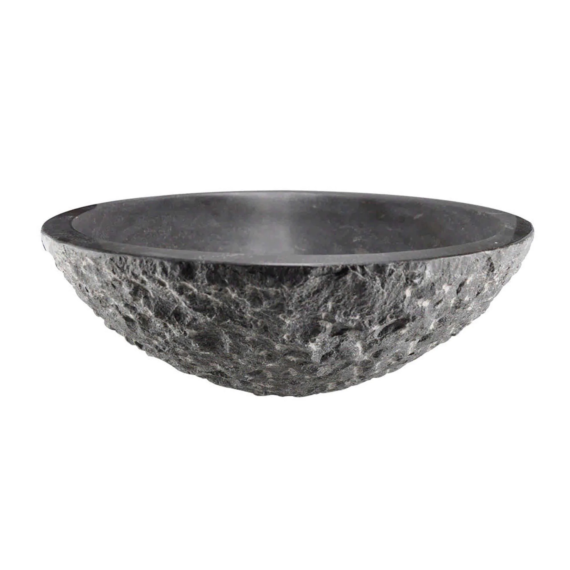Hammertone Blauwsteen Opzetwastafel Wiesbaden Rond 42×14 cm