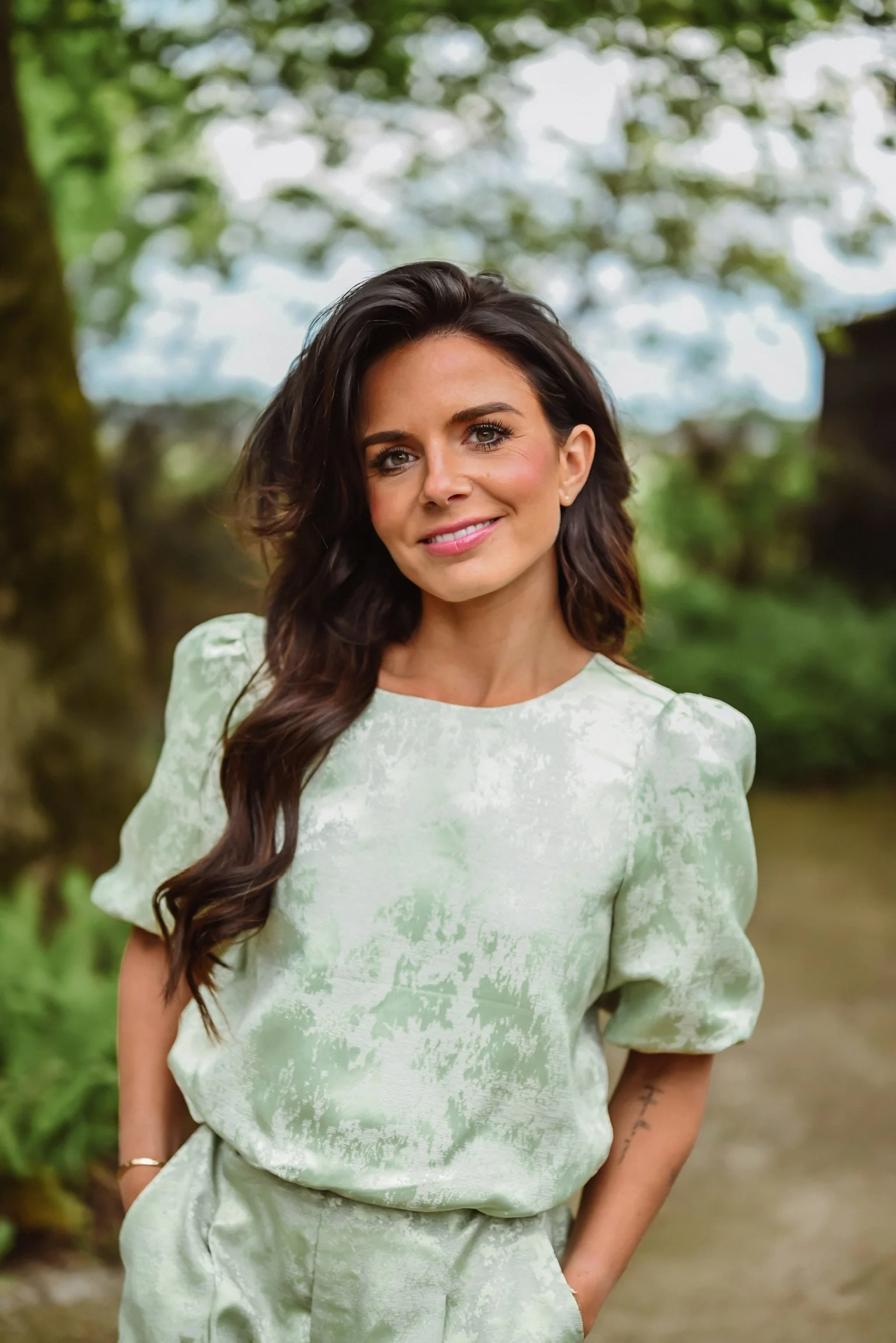 SOLENNE TOP MINT GREEN