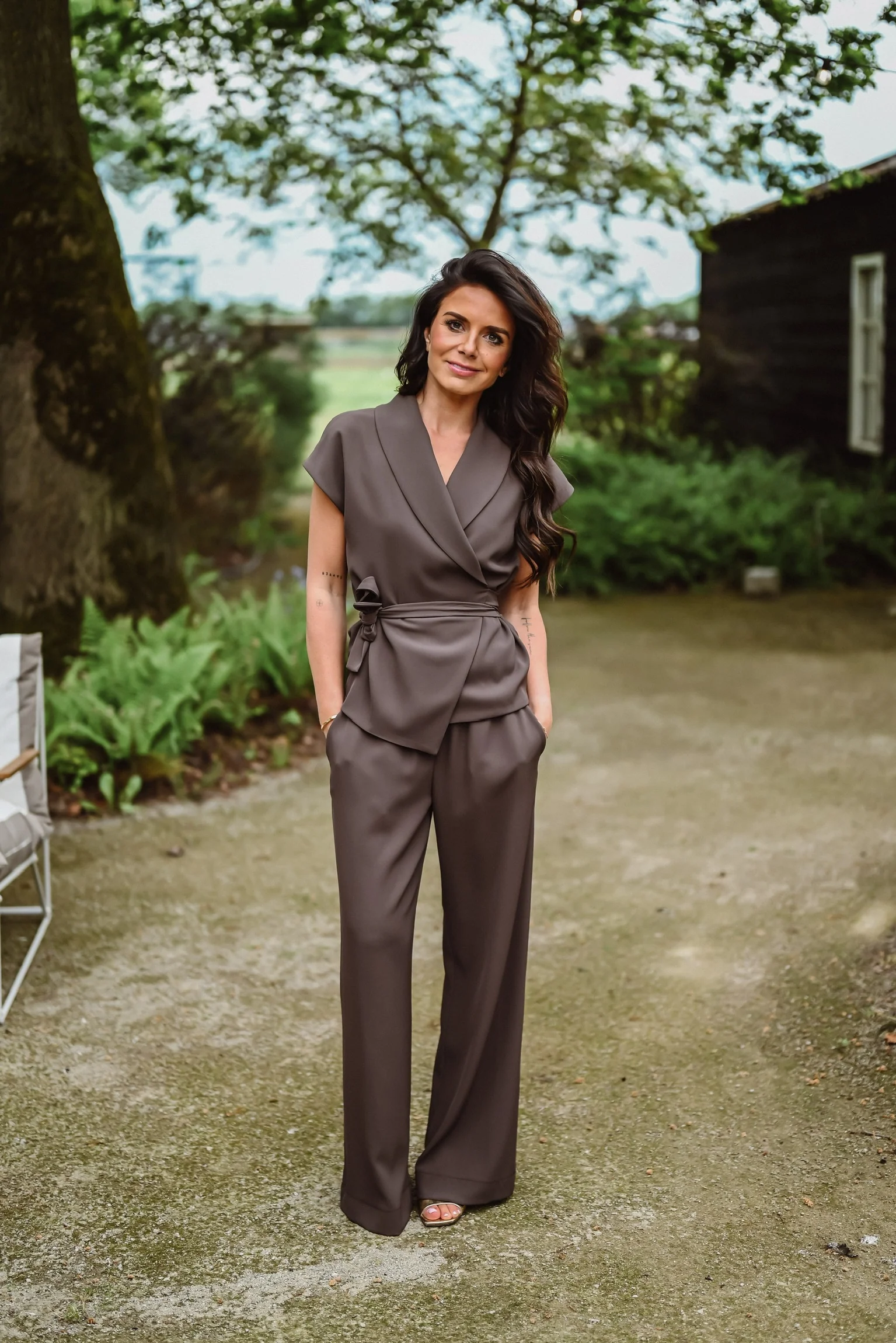 BRIANNA PANTALON CHOCOLATE BROWN