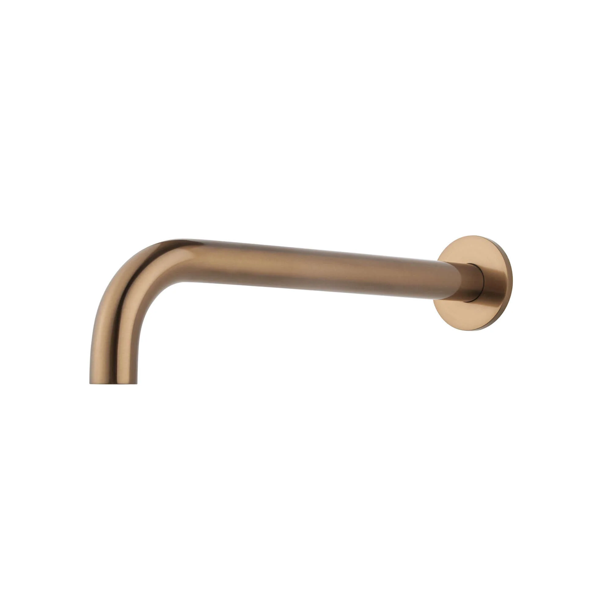 Caral baduitloop rond 30 cm 1/2” geborsteld brons koper PVD