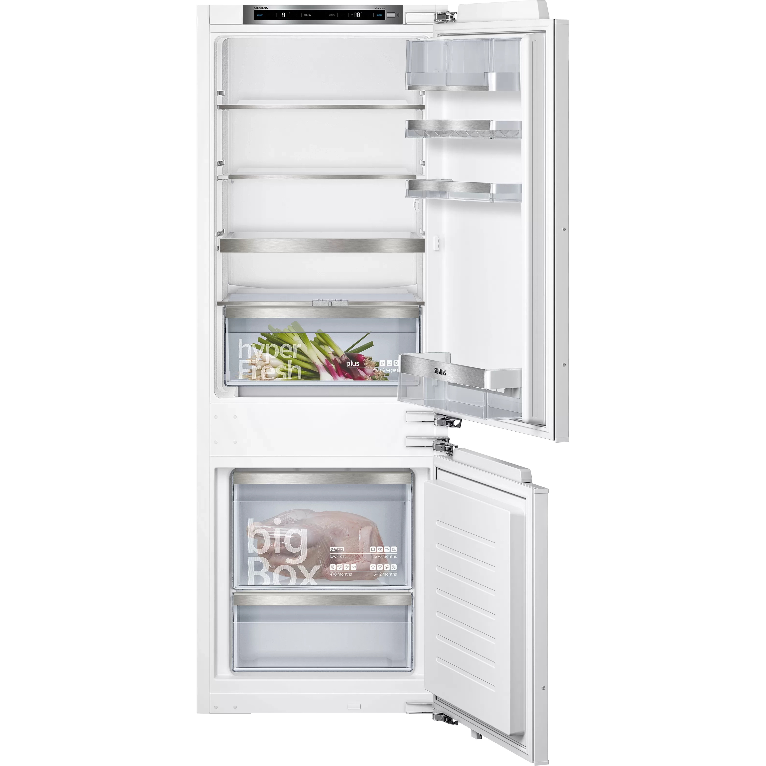 Siemens KI77SADE0 – IQ500 – Inbouw – Koel-vriescombinatie – 158 cm