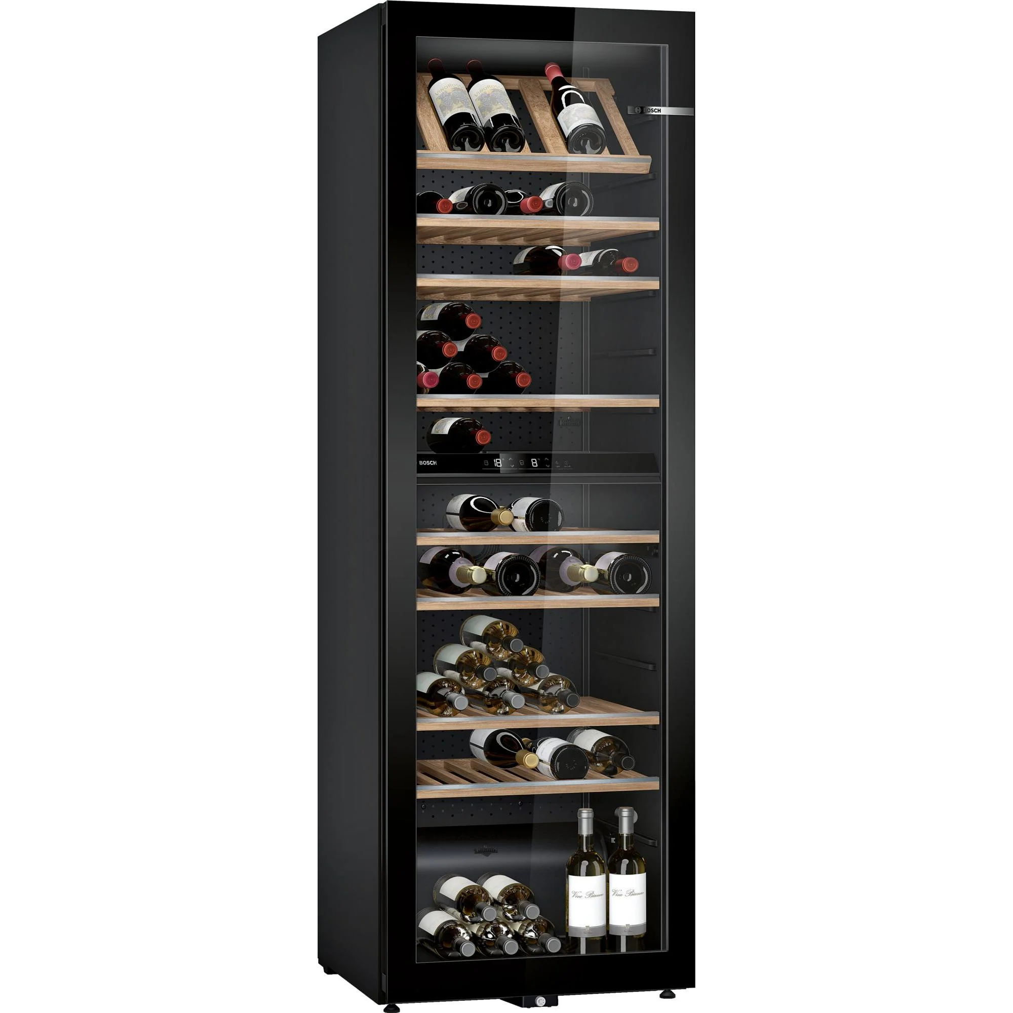 Bosch KWK36ABGA – Serie 6 – Vrijstaande wijnklimaatkast – 186 x 60 cm – Zwart