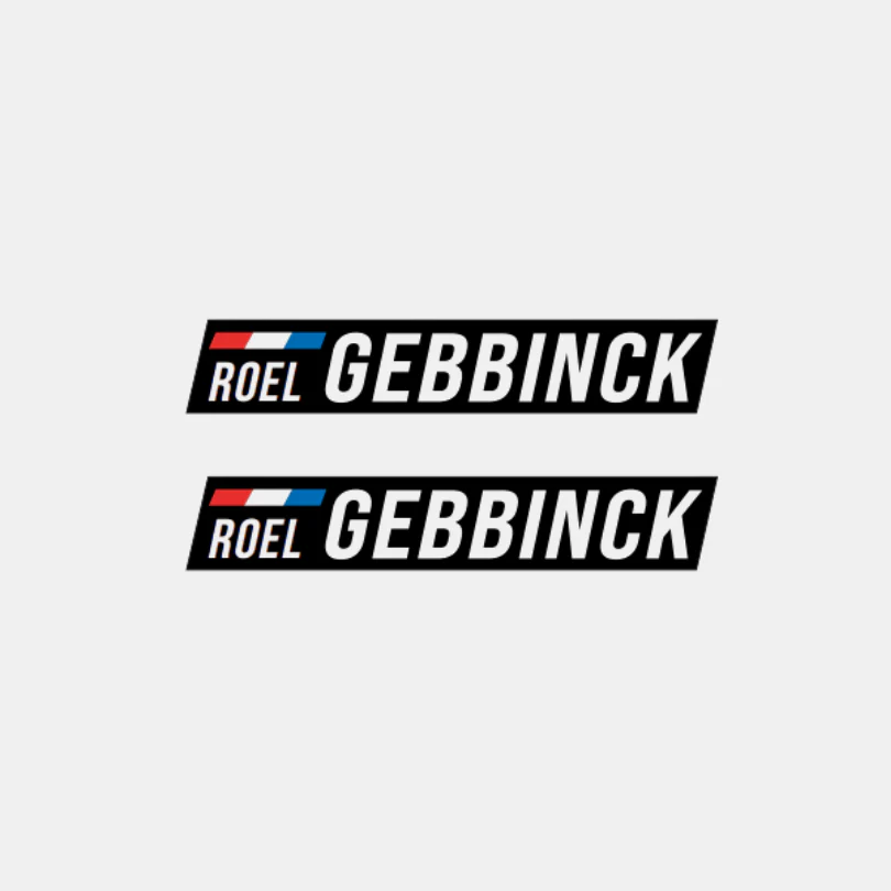Naam & vlag sticker ‘Col du Galibier’ fiets | Set van 2