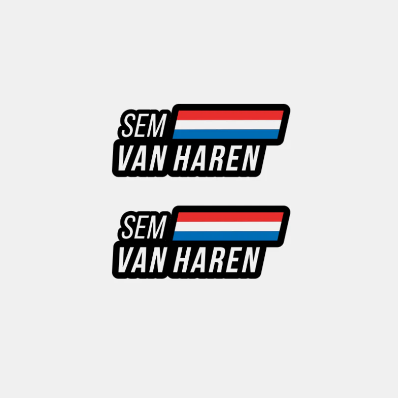 Naam & vlag sticker ‘Speedfight’ scooter