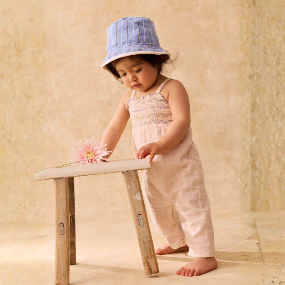 Jumpsuit – Overall Morli – Biologisch katoen/Dobby – Cream – Louise Misha