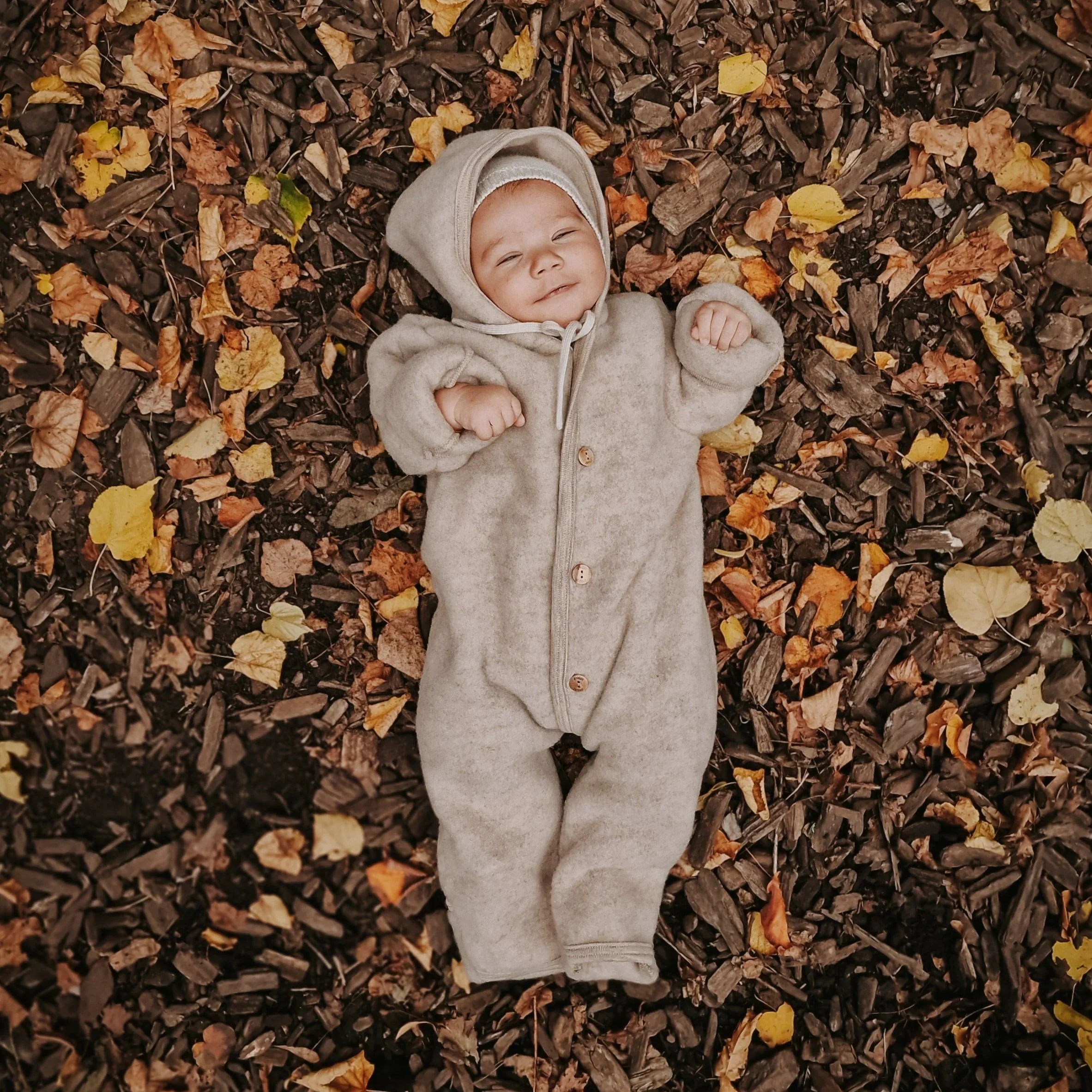 Buitenpak/jumpsuit – Biologische Wol fleece – Engel Natur