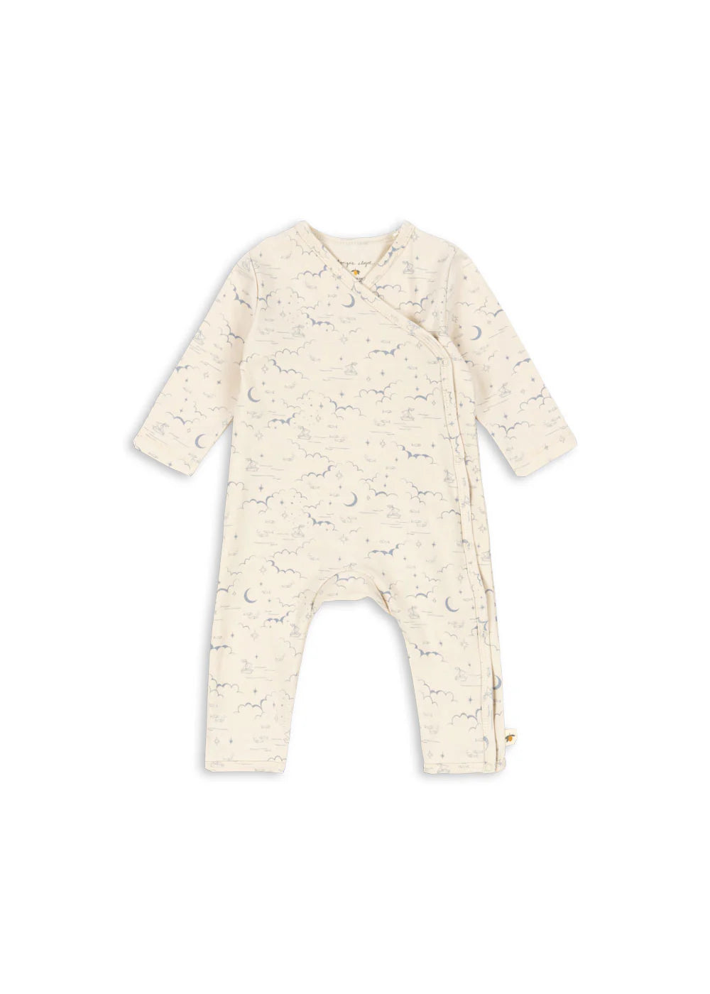 Basic Newborn Onesie – Cielo Marino – Overslag Boxpakje – Biologisch Katoen – GOTS – Konges Sløjd