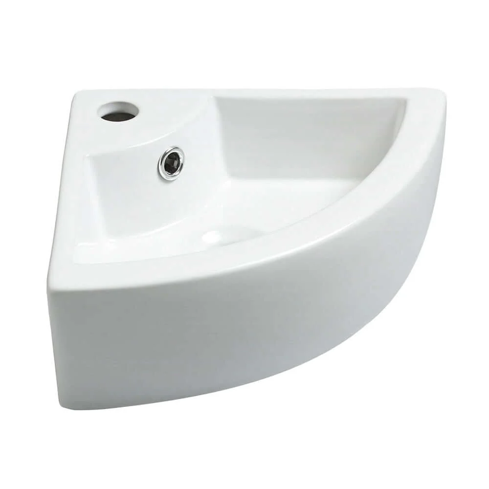 Pallas Hoekfontein Wiesbaden 44,5x32,5x13 cm Keramiek Wit (Exclusief Afvoer)