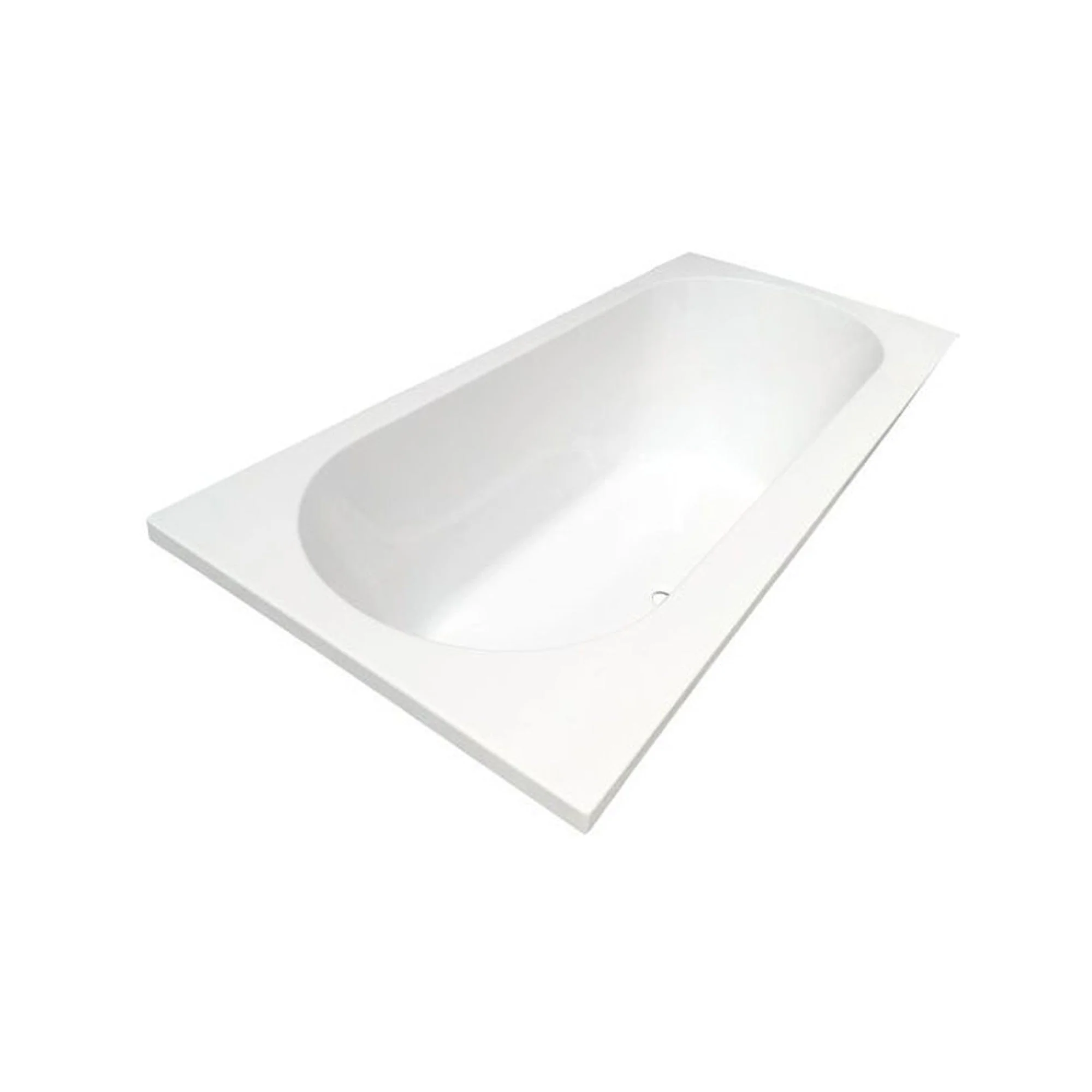 Portus RD inbouw duo ligbad 190x90x49 cm acryl glans wit
