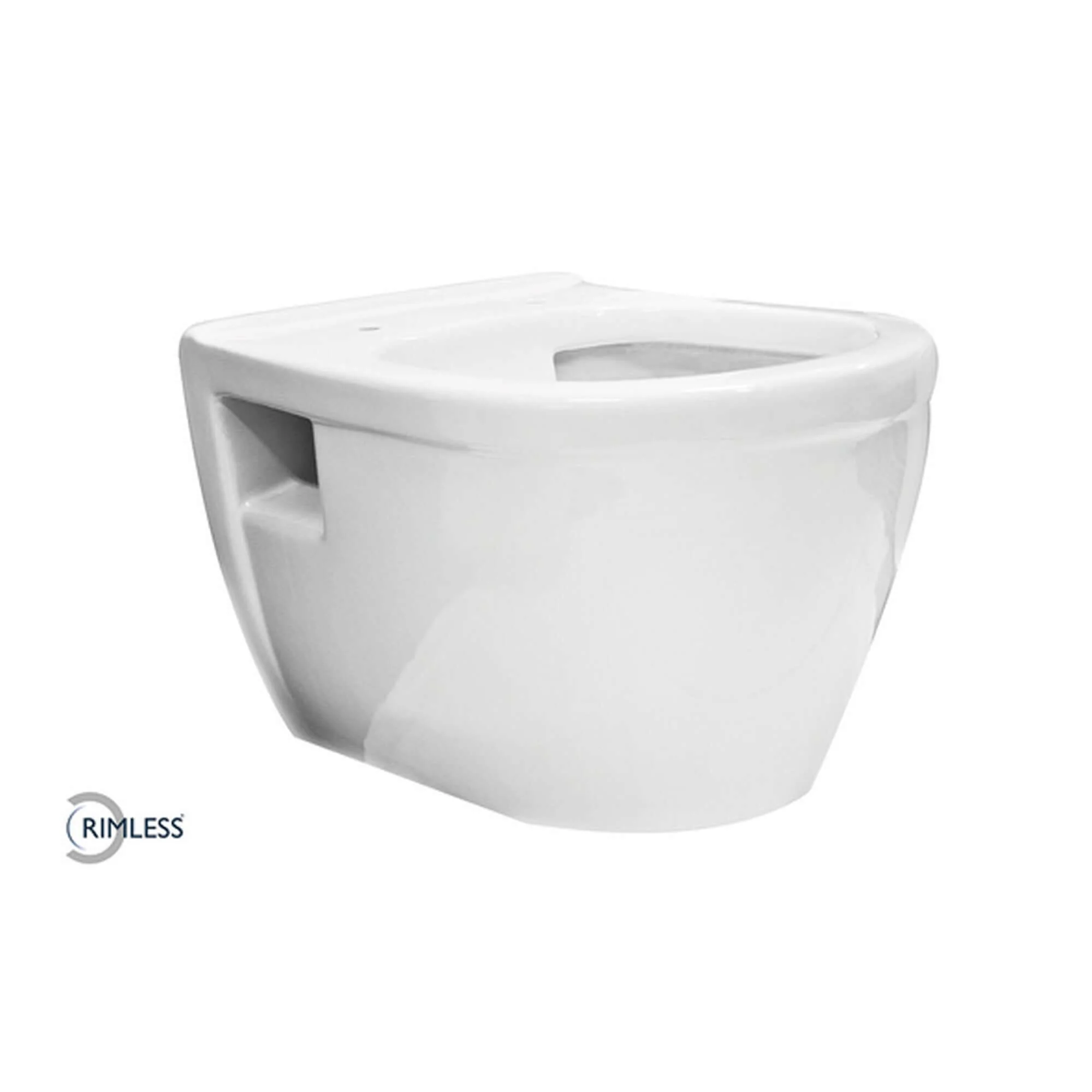 Prio Wandtoilet Wiesbaden Washdown Randloos in wit (exclusief zitting)
