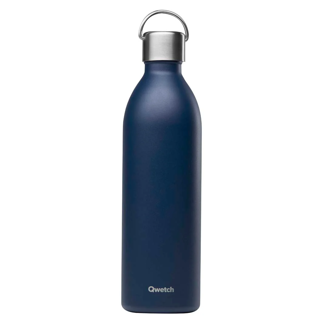 Qwetch – Geïsoleerde Roestvrijstalen ‘Active’ Fles – Navy