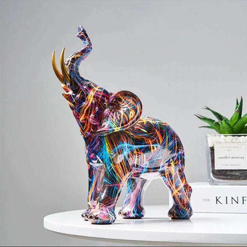 ArtAnimal – Unieke Abstracte Olifant Sculptuur voor Stijlvolle Decoratie
