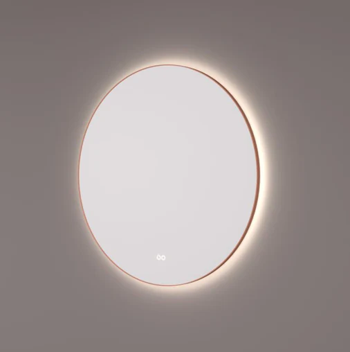 Hipp Design SPV 13500 KOP ronde spiegel koper met indirecte kleurenwissel verlichting en verwarming