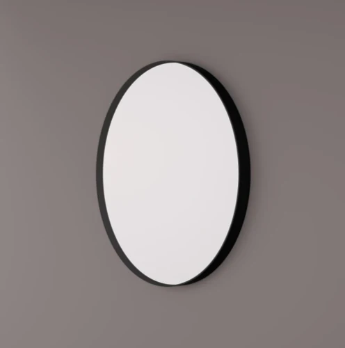Hipp Design SPV 8200 BLI ronde spiegel met gepoedercoat industrieel metalen frame