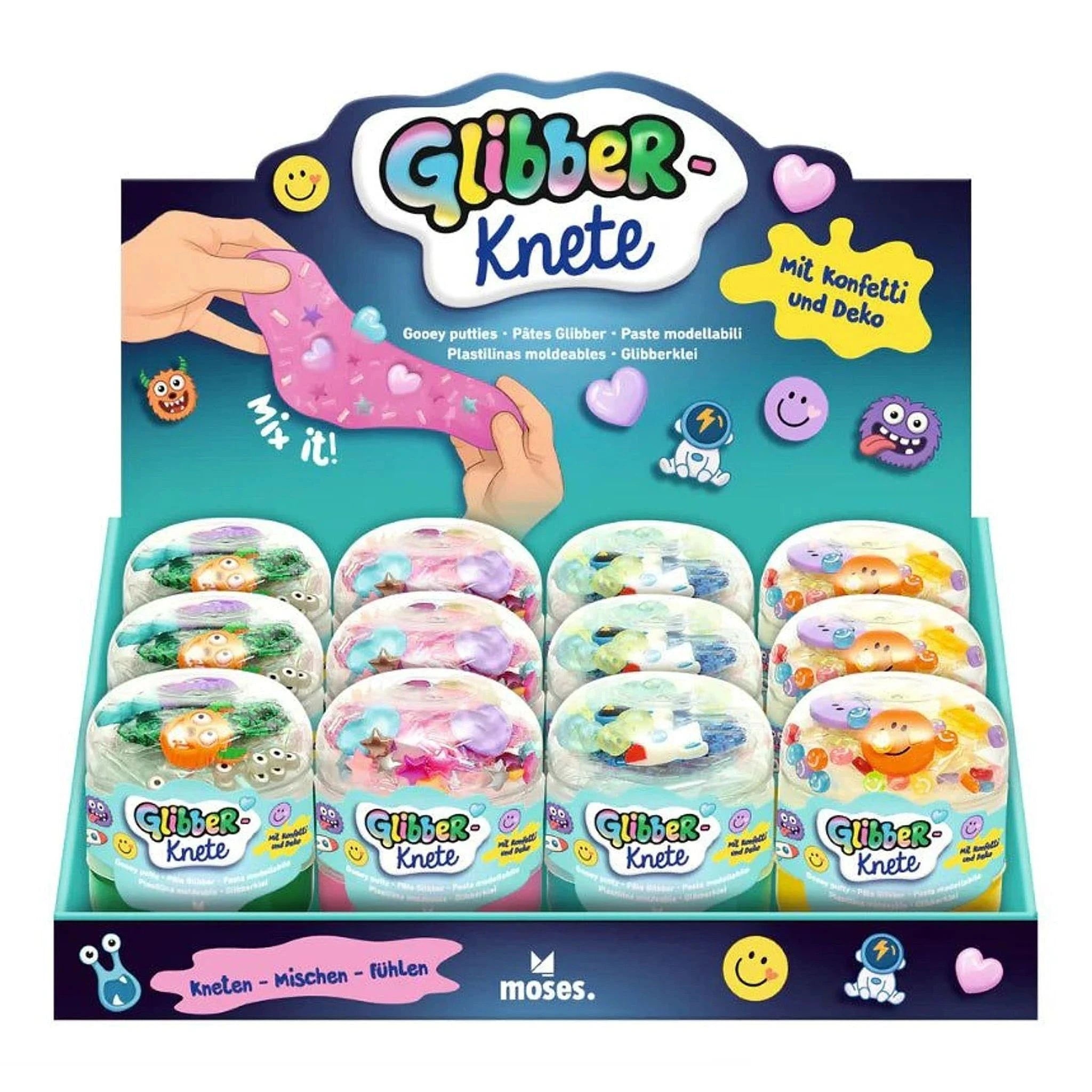 Glibber Klei/Slijm met Confetti
