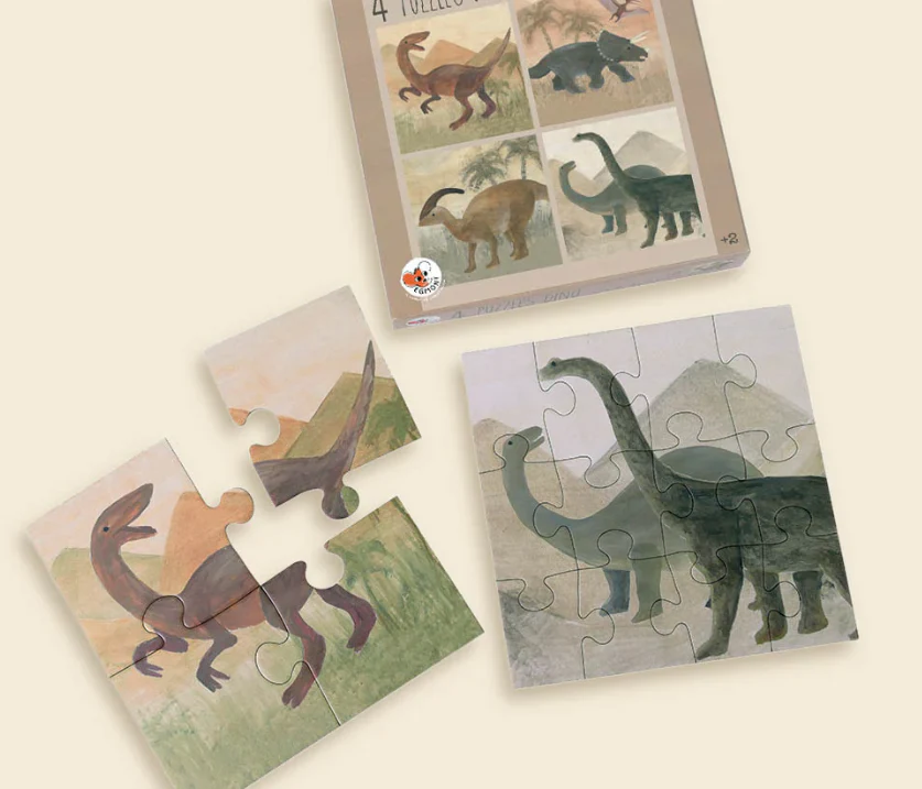 4 Puzzels Dino – 2+ jaar – FSC karton – Egmont Toys