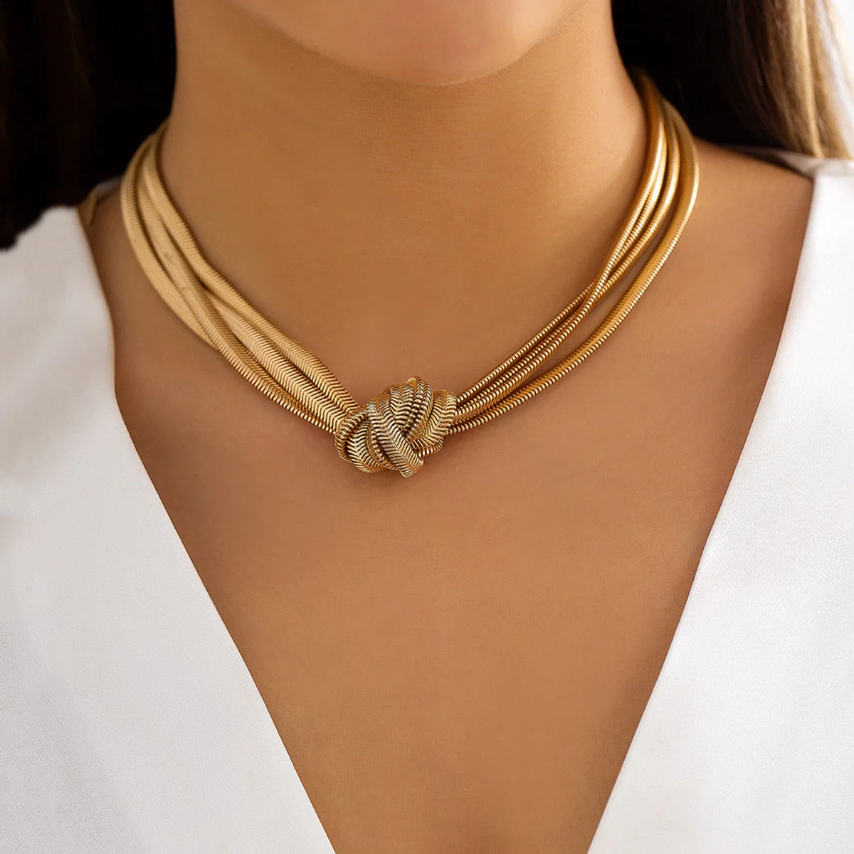Vievia – Gewikkelde Knoopketting Dames