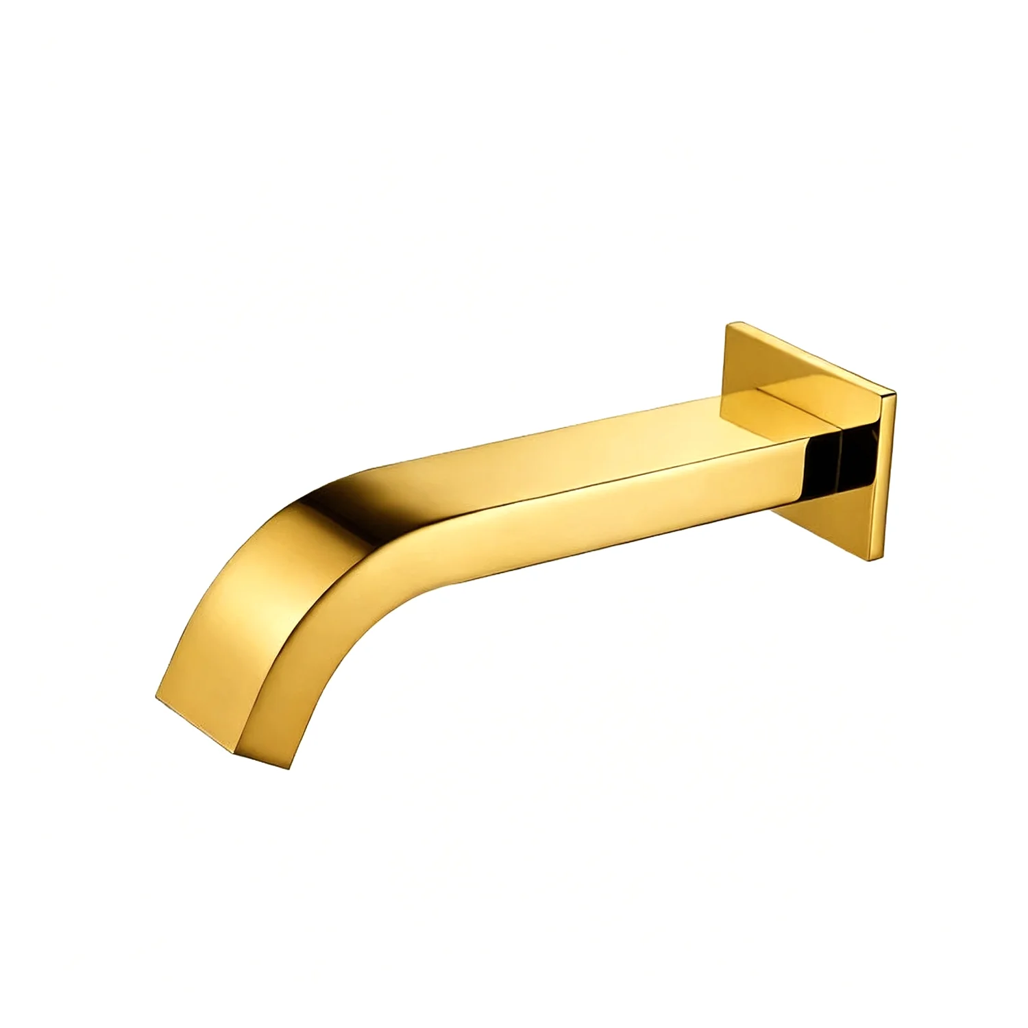 Sensomatica Arco wand sensorkraan goud | Koudwater inbouwmodel